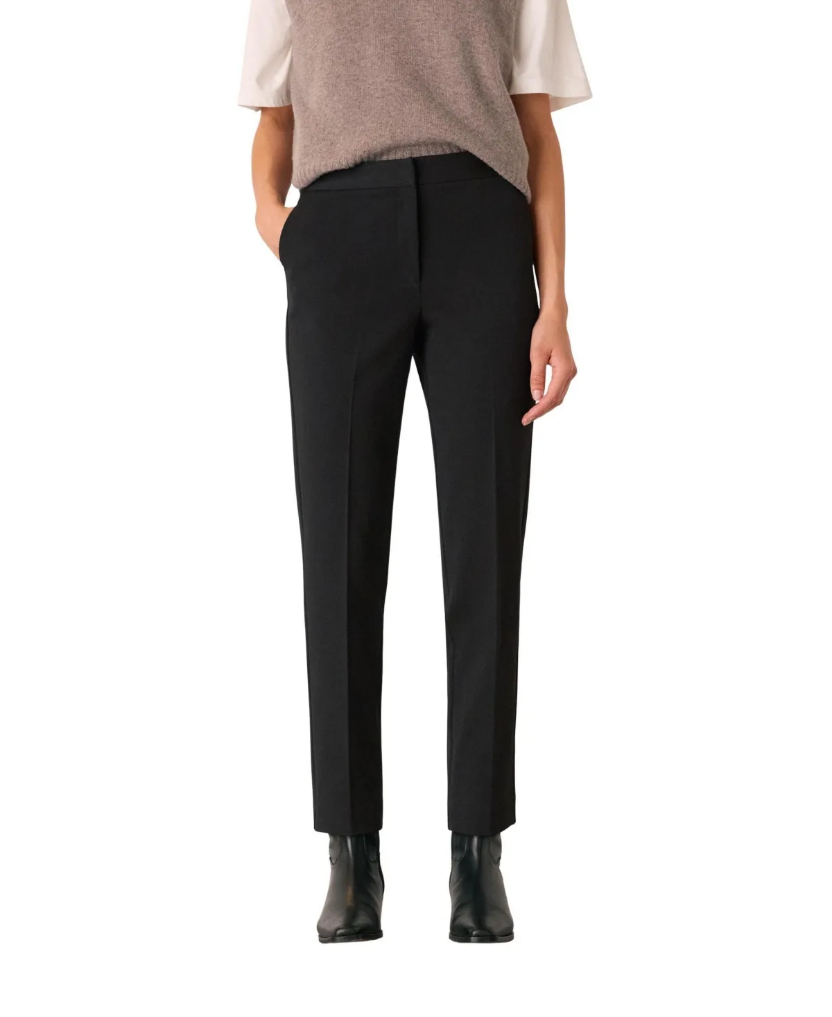 Lily Mid-Rise Cigarette Trousers by Whistles