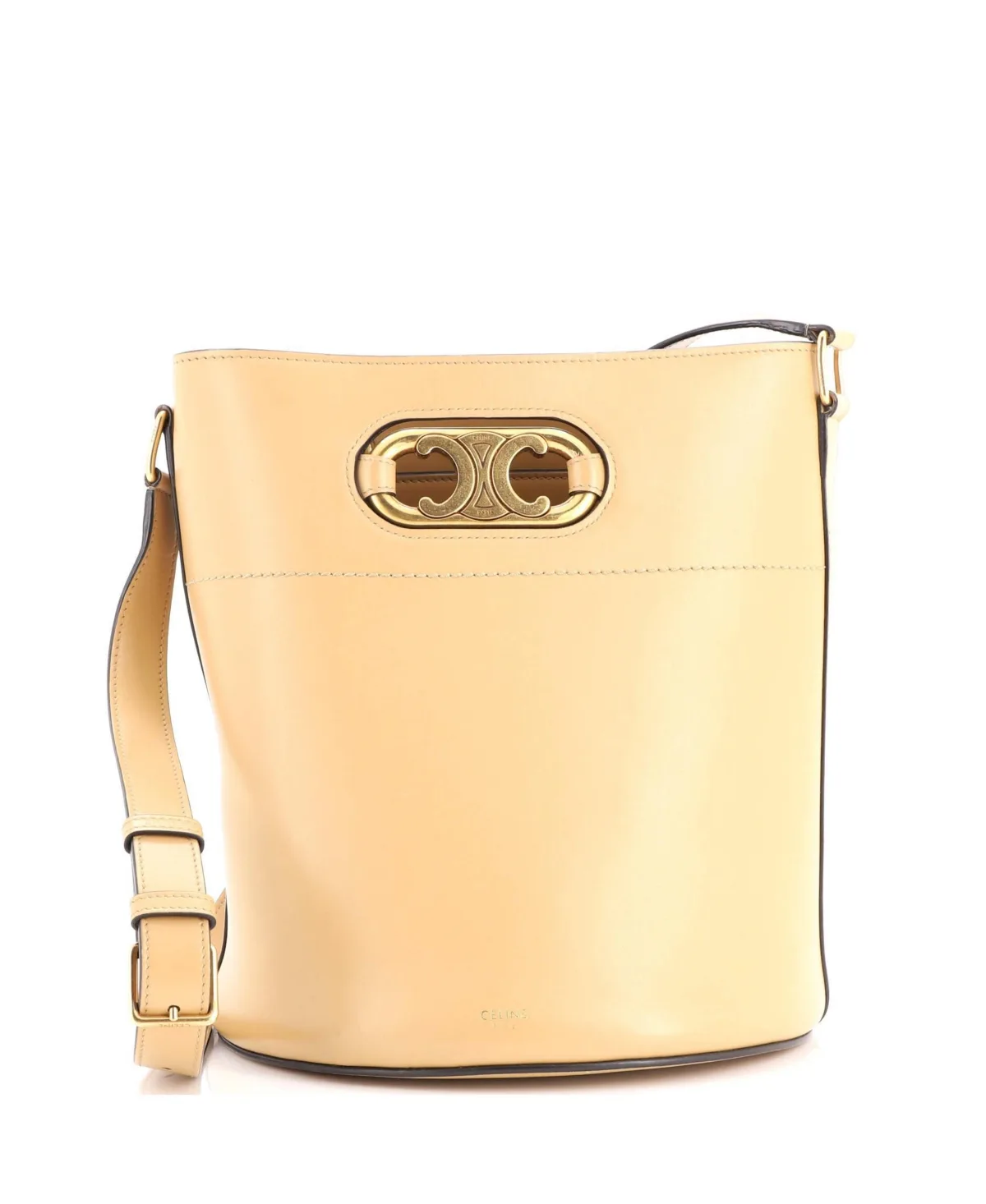 Pre-Owned Celine Medium Maillon Triomphe Bucket Bag Leather by Celine