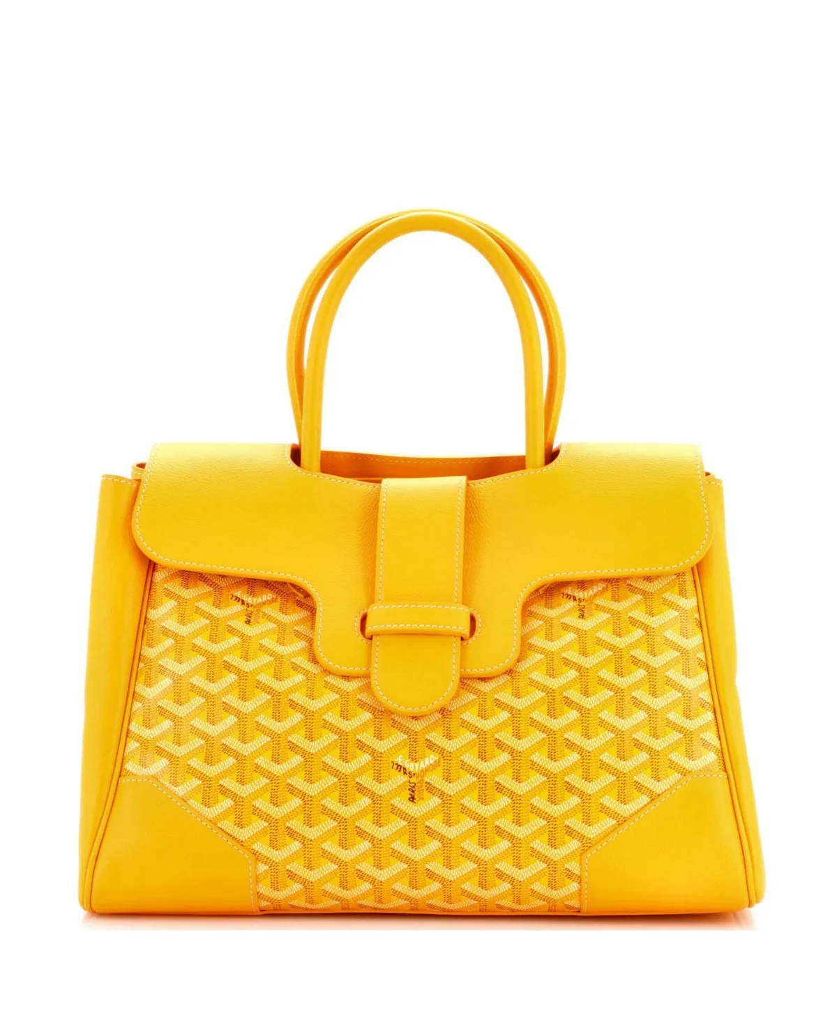 Pre-Owned Goyard Saigon Tote Bag Coated Canvas with Leather by Pre Owned Goyard