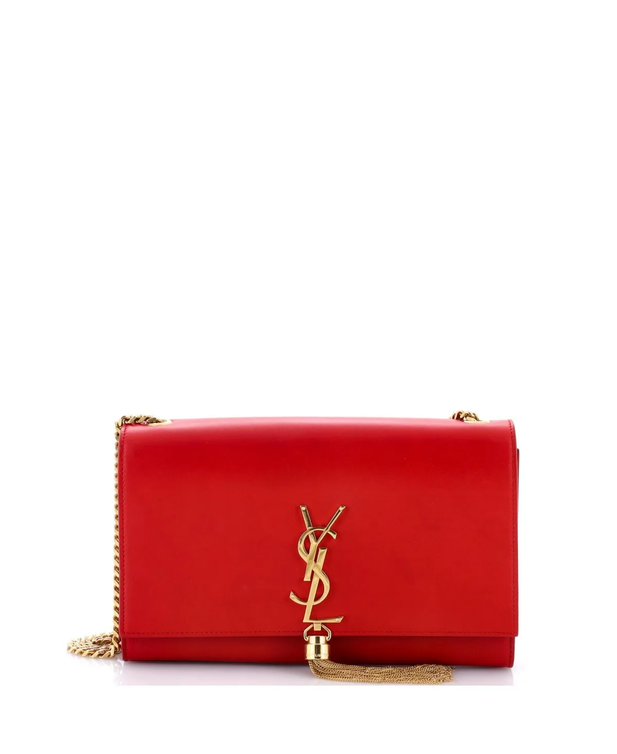 Pre-Owned Saint Laurent Medium Classic Monogram Tassel Crossbody Bag Leather by Saint Laurent