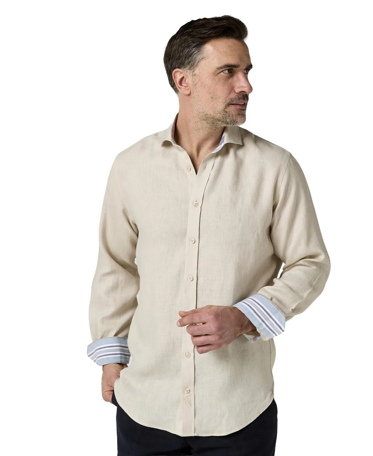Classic Linen Long Sleeve Shirt by Koy Clothing