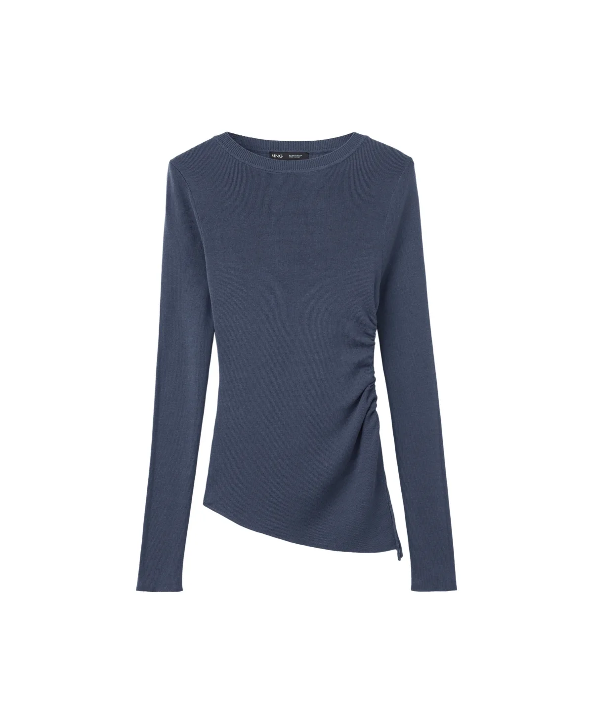Ruched Fine-Knit Sweater by Mango