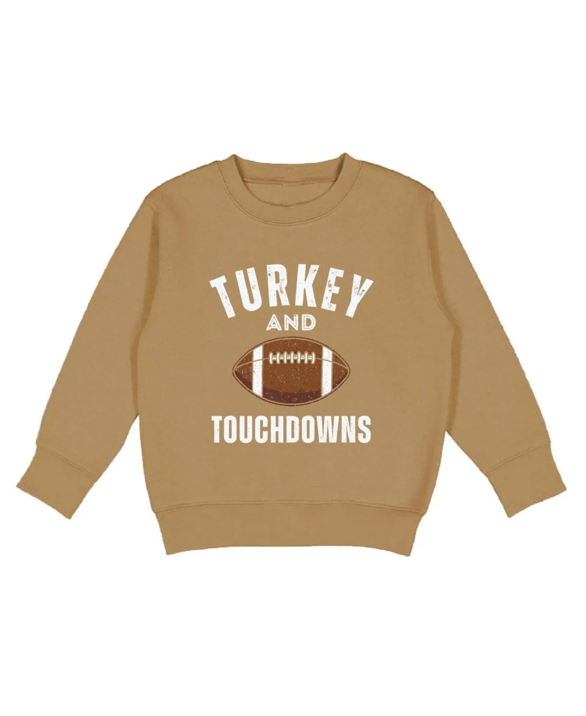 Turkey and Touchdowns Long-Sleeve Crewneck Sweatshirt by Sweet Wink