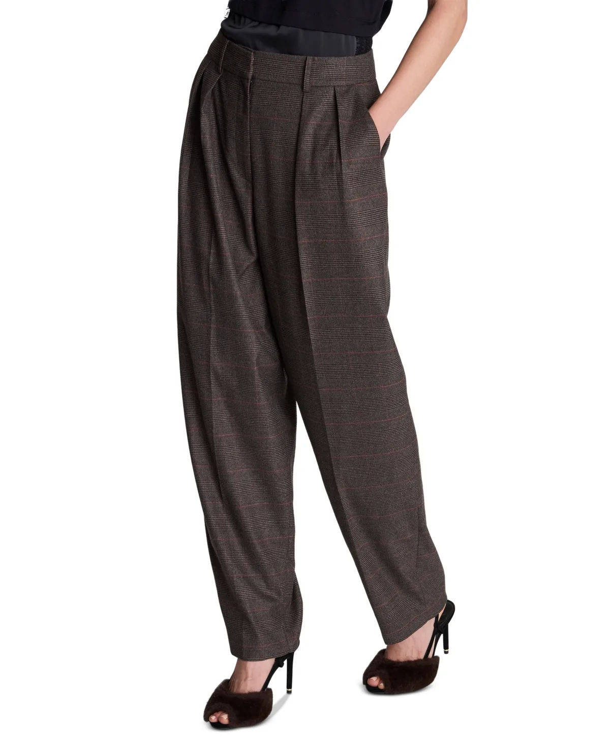 Pleated Wide-Leg Pants by Kenneth Cole
