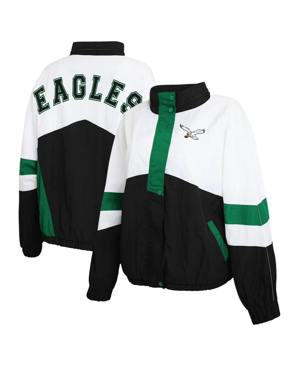 Philadelphia Eagles Hooded Full-Snap Windbreaker Jacket by Wear by Erin Andrews