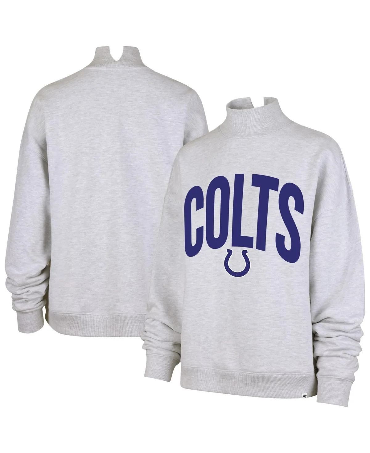 Subtle Muse Indianapolis Colts Mock-Neck Oversized Sweatshirt