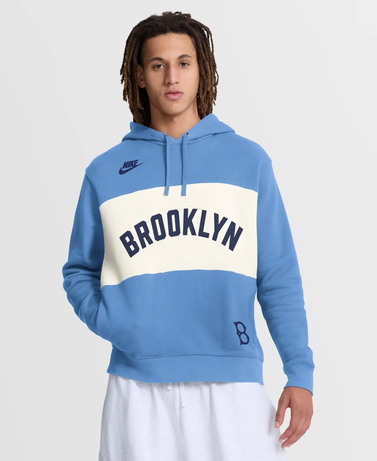 Brooklyn Dodgers Cooperstown Collection Legacy Color-Block Hoodie by Nike