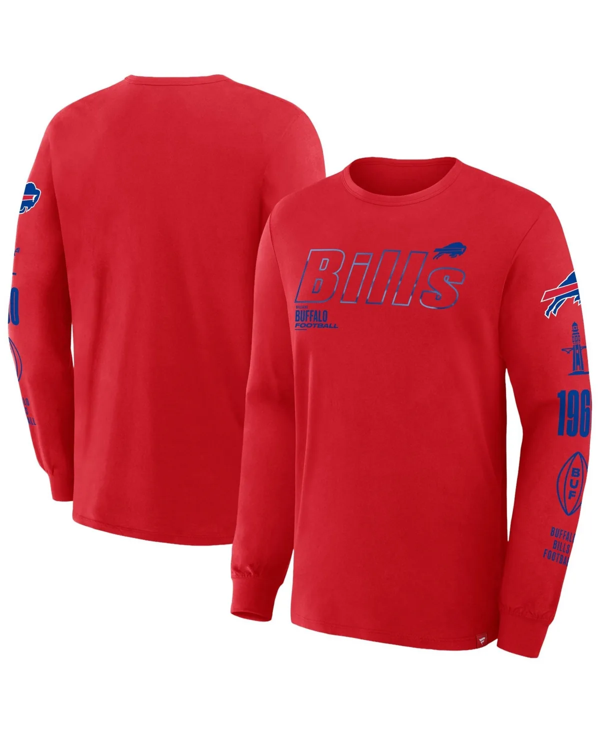 Checkdown Pass Long-Sleeve Screen-Print T-Shirt