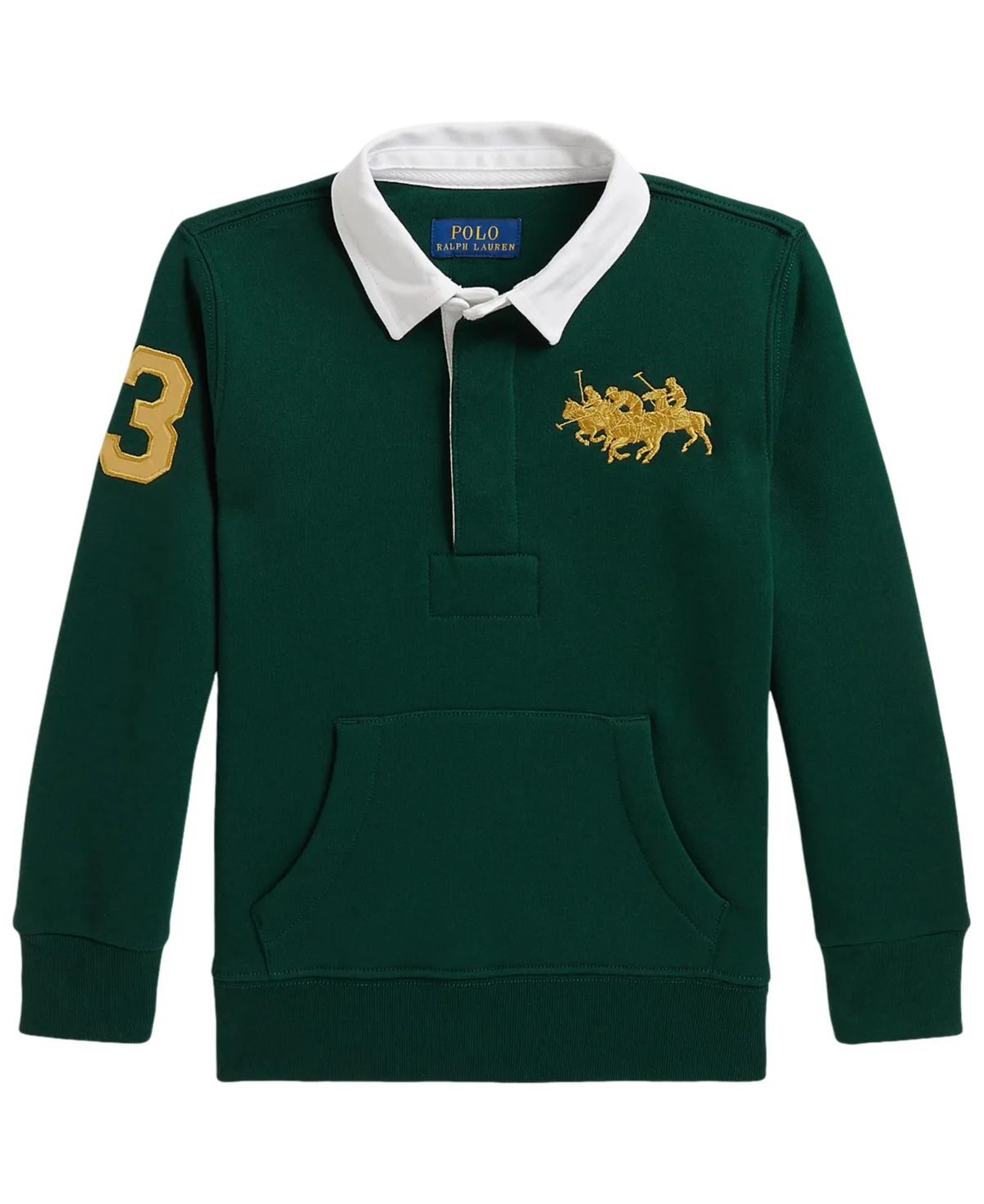 Triple-Pony Kangaroo-Pocket Sweatshirt by Polo Ralph Lauren