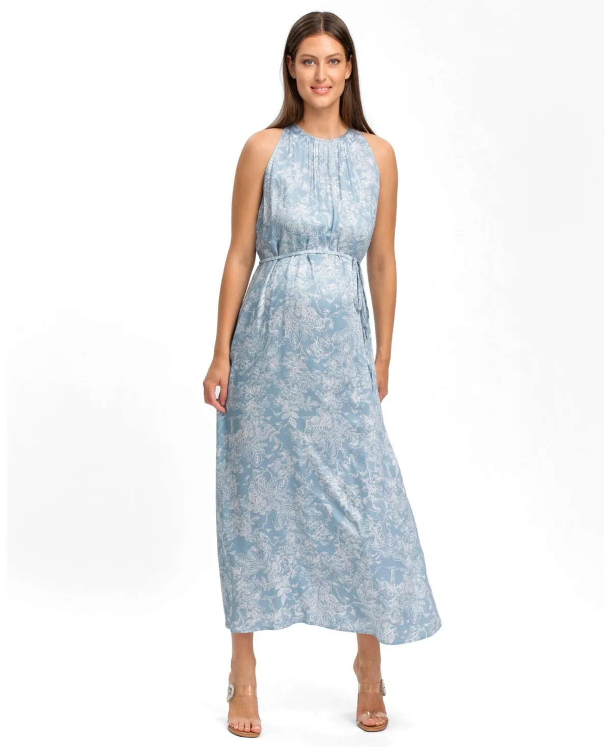Francesca Halter Sleeveless Maxi Dress