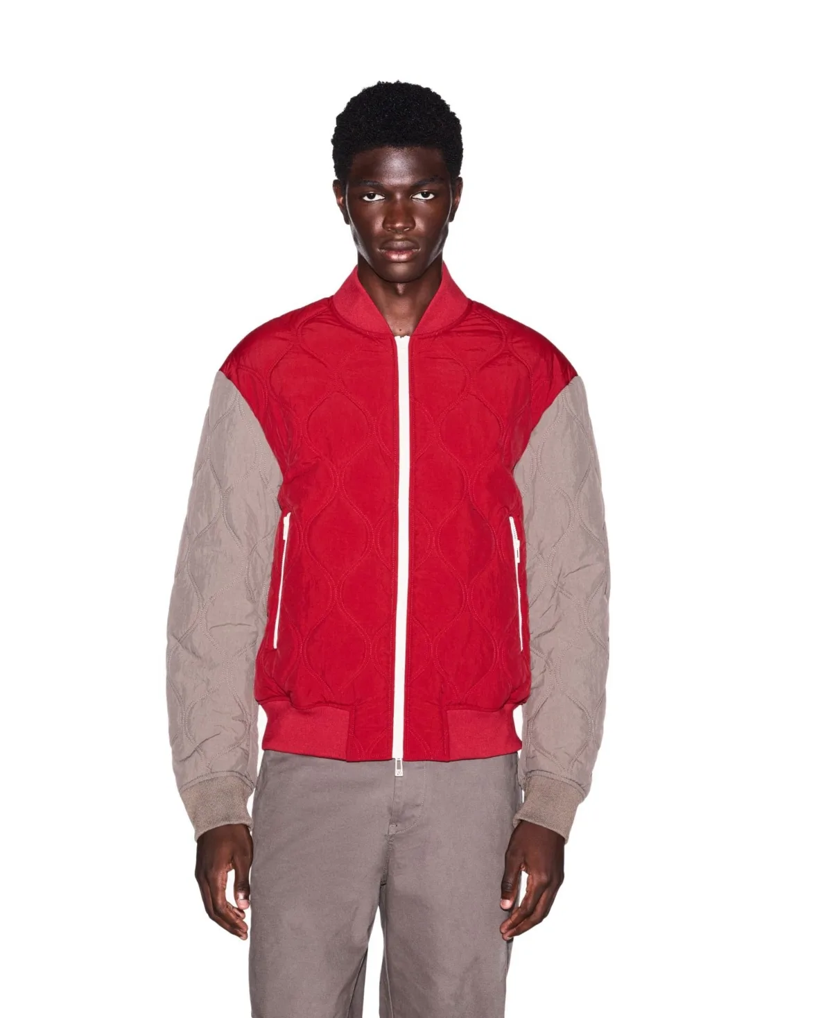 A - x Armani Exchange Quilted Logo Bomber Jacket by Armani