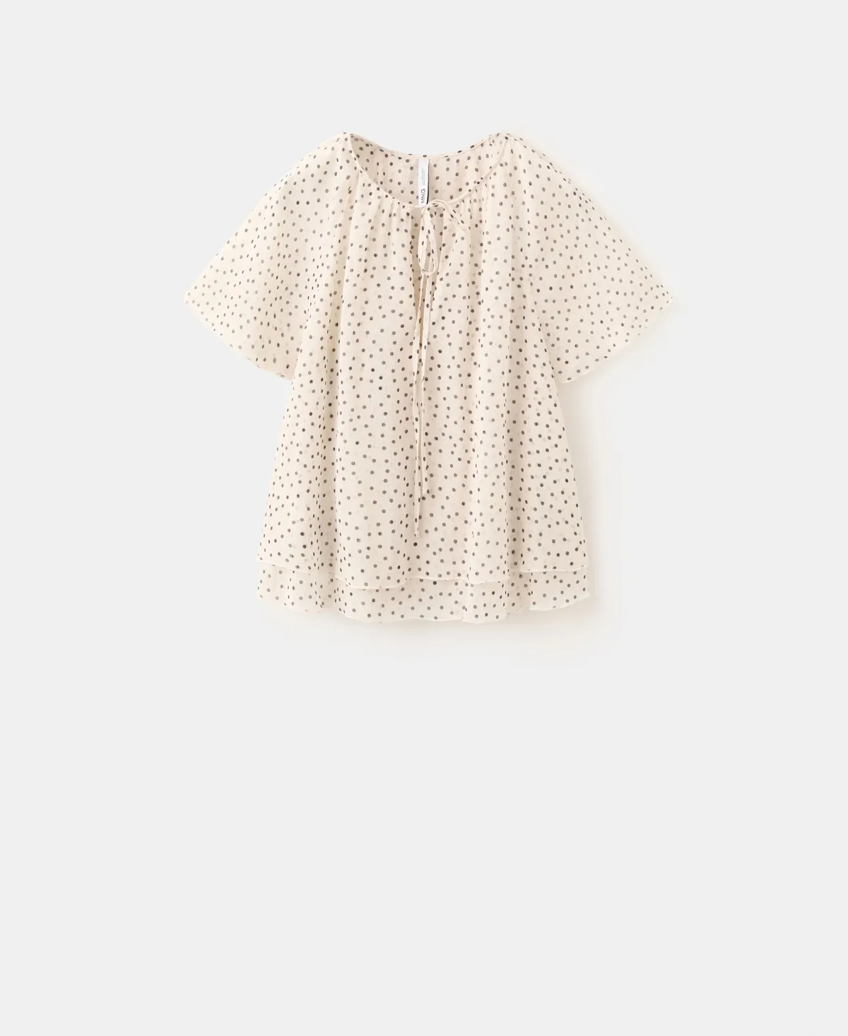 Bow Polka-Dot Blouse by Mango