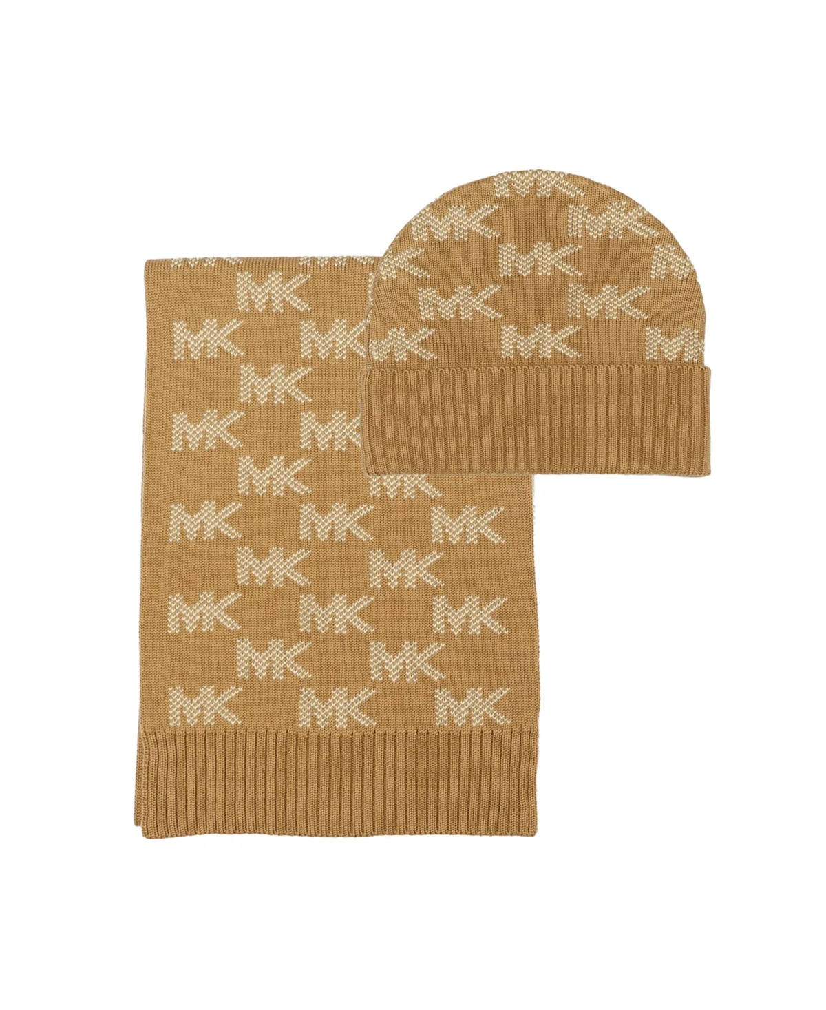 Check Cuff Hat and Scarf Set by MICHAEL Michael Kors