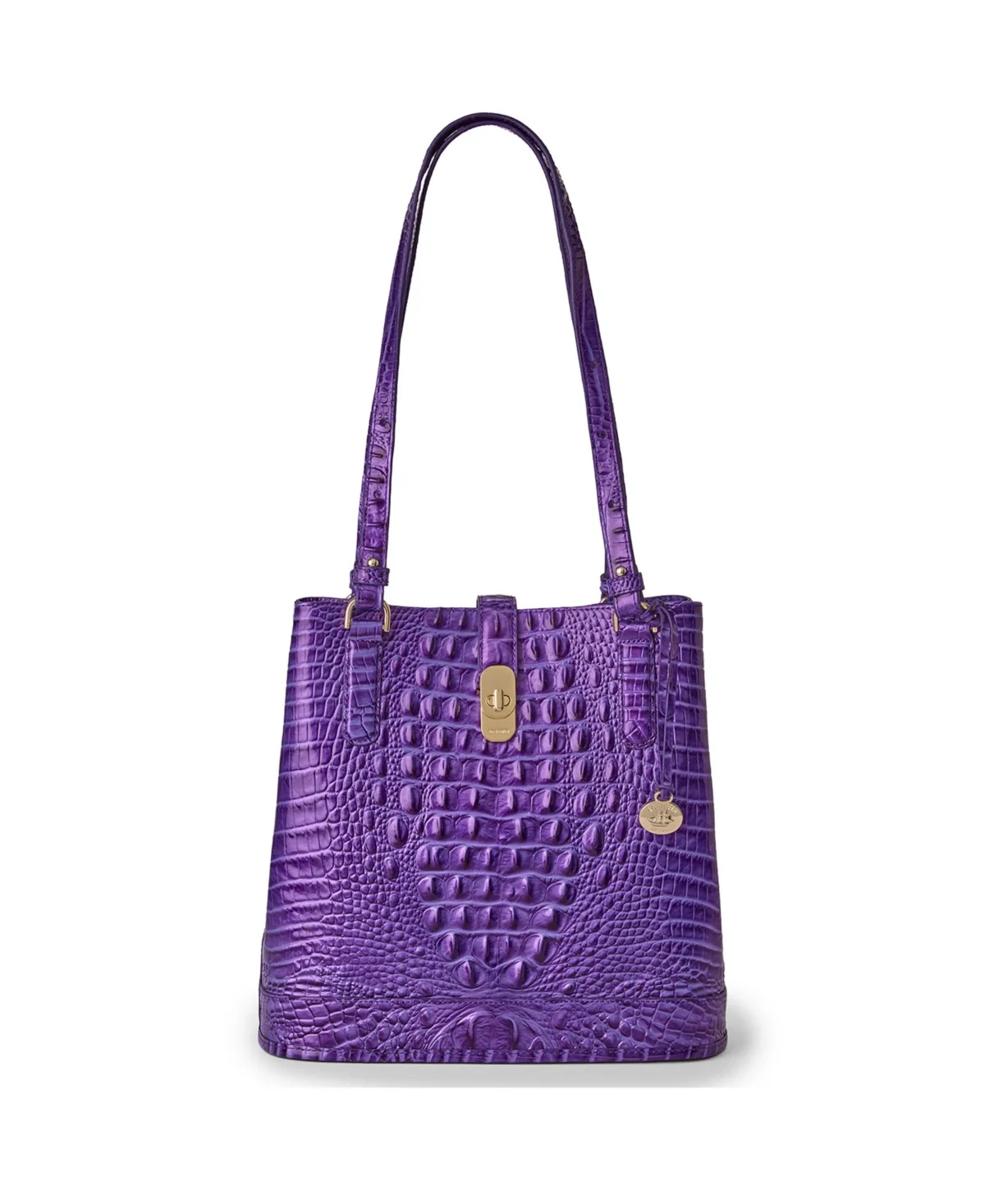 Fiora Melbourne Embossed Leather Shoulder Bag by Brahmin