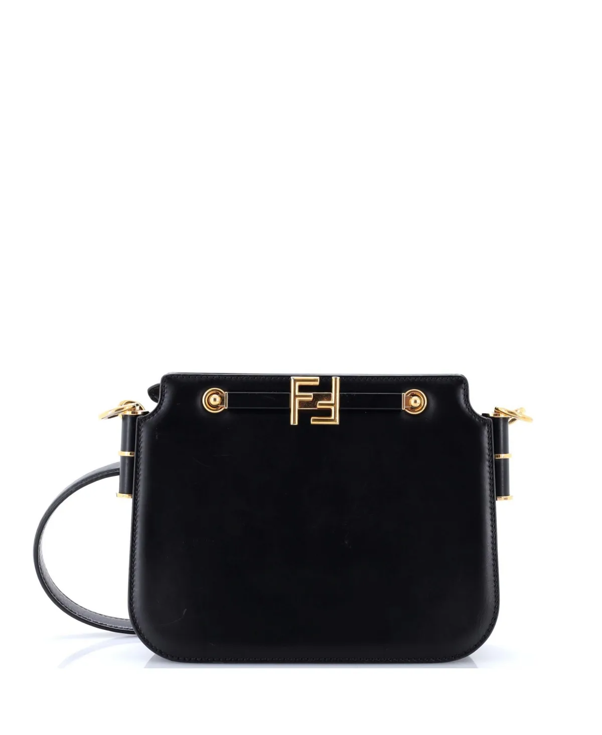 Pre-Owned Fendi Touch Leather Shoulder Bag by FENDI