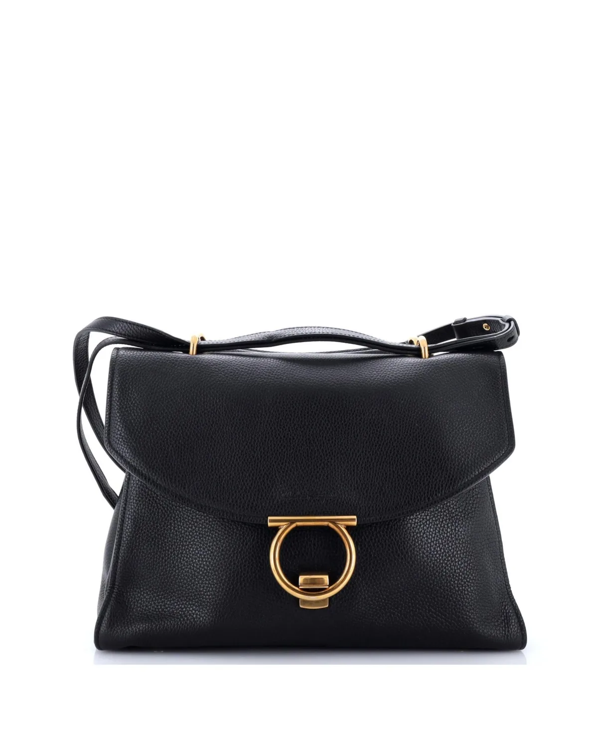 Pre-Owned Salvatore Ferragamo Large Margot Satchel Leather by Salvatore Ferragamo