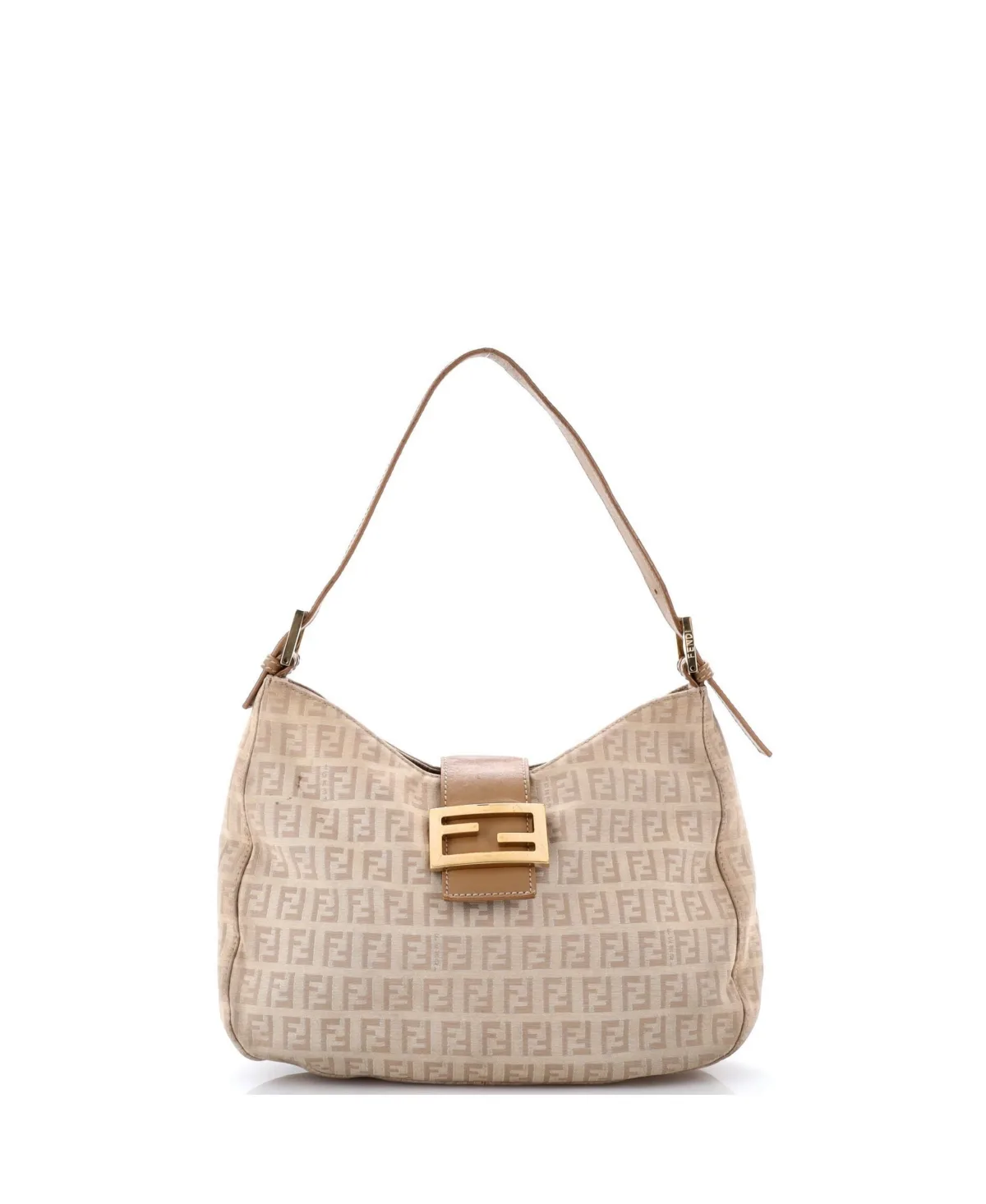 Pre-Owned Fendi Medium Shoulder Bag Zucchino Canvas