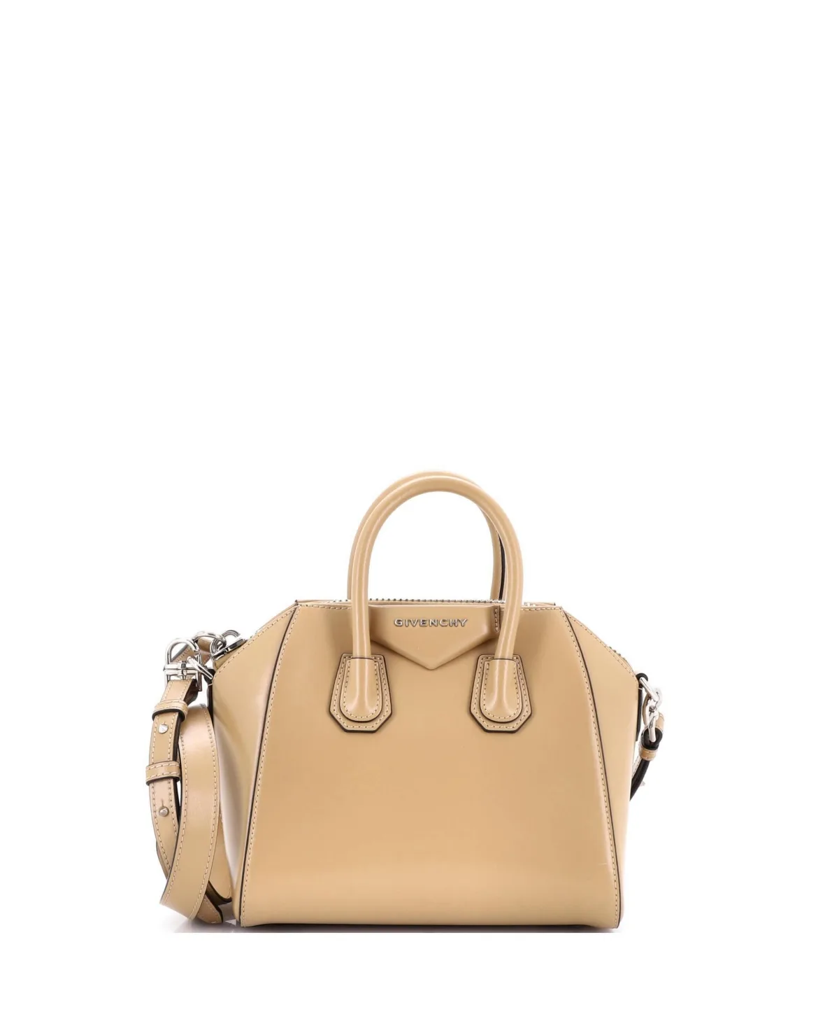 Pre-Owned Givenchy Mini Antigona Bag Glazed Leather by GIVENCHY