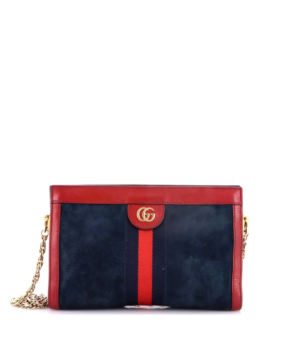 Pre-Owned Small Ophidia Chain Shoulder Bag Suede by Gucci