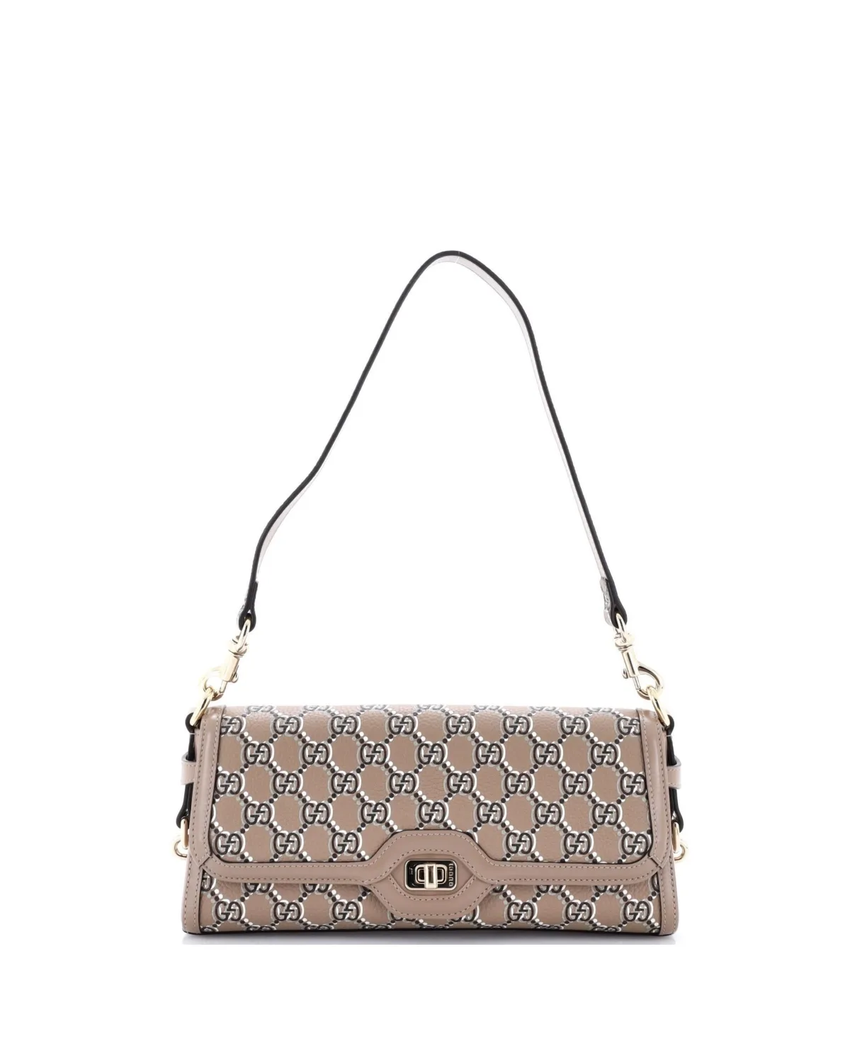Pre-Owned Small Luce Shoulder Bag Optical Gg Printed Leather by Gucci