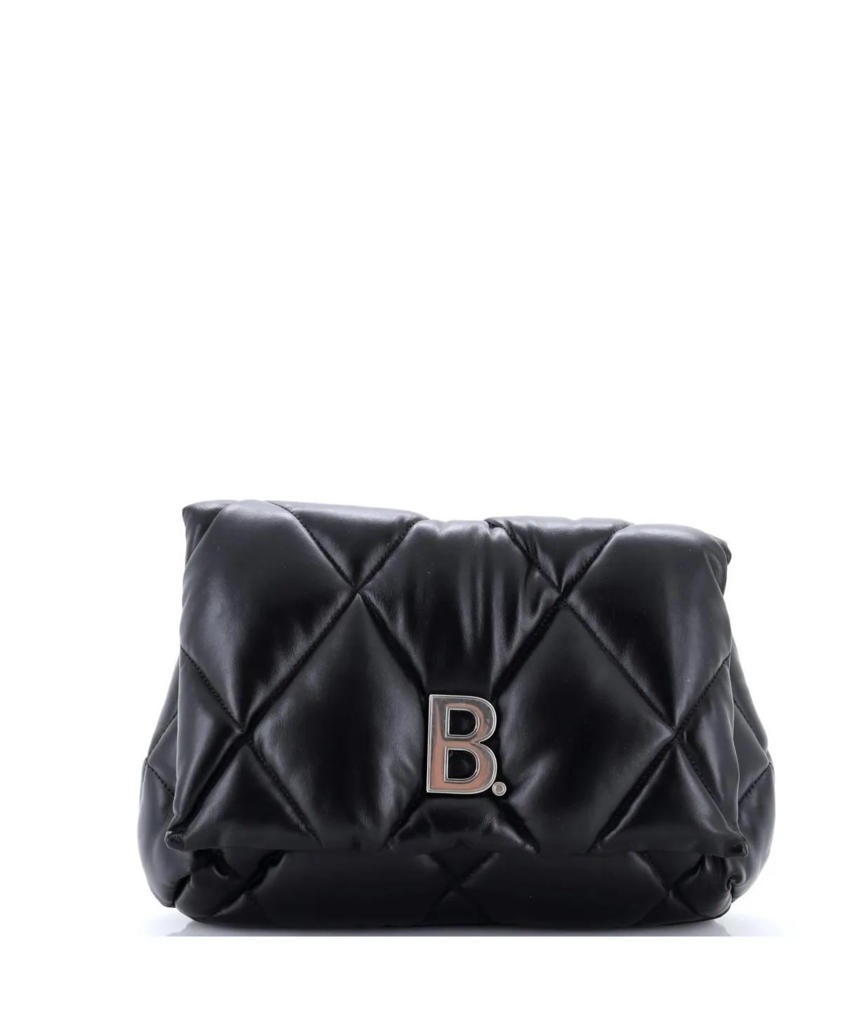 Pre-Owned Medium Touch Clutch Quilted Puffy Leather by Balenciaga