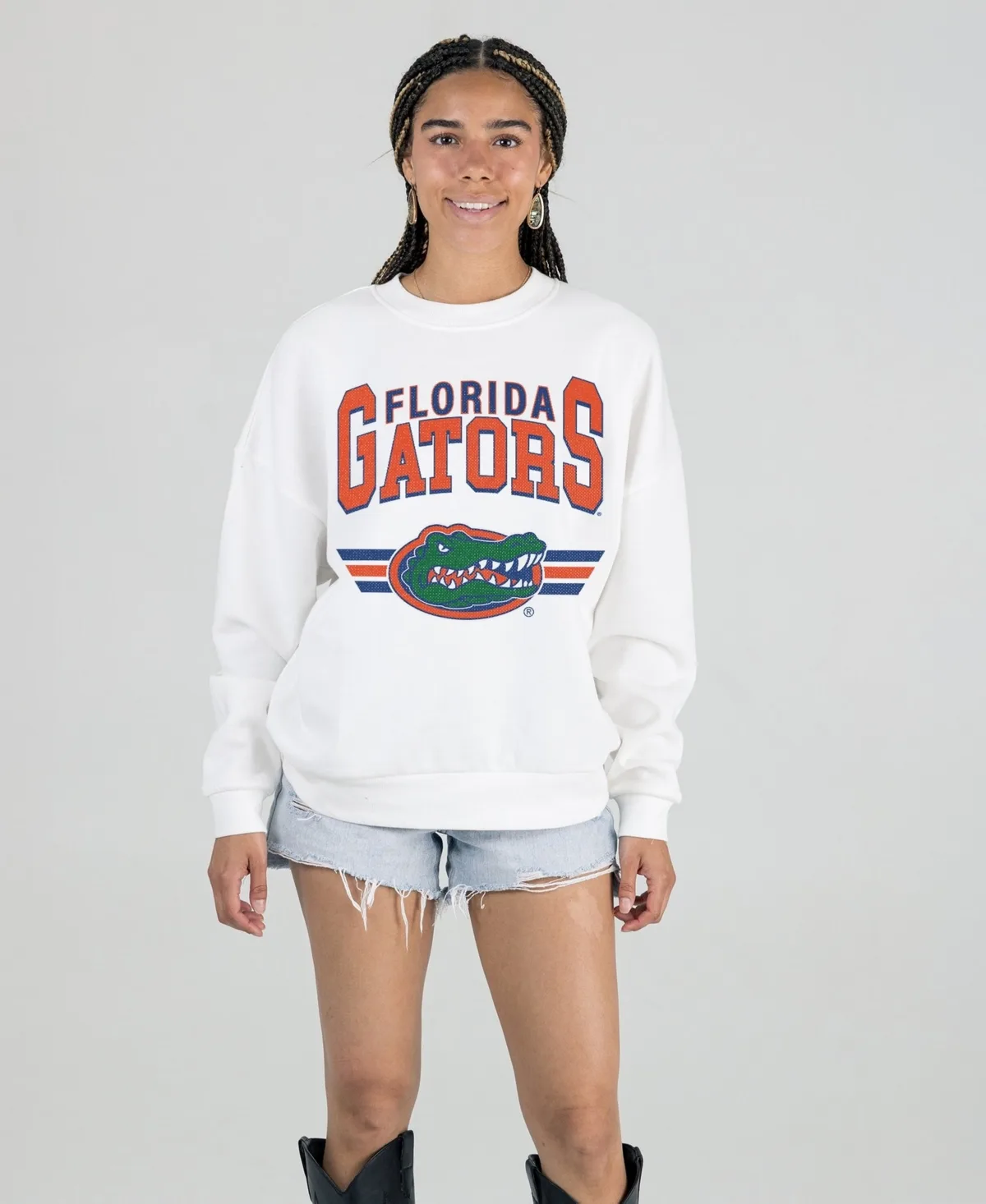 Florida Gators Swift Strike Oversized Fleece Sweatshirt by Gameday Couture