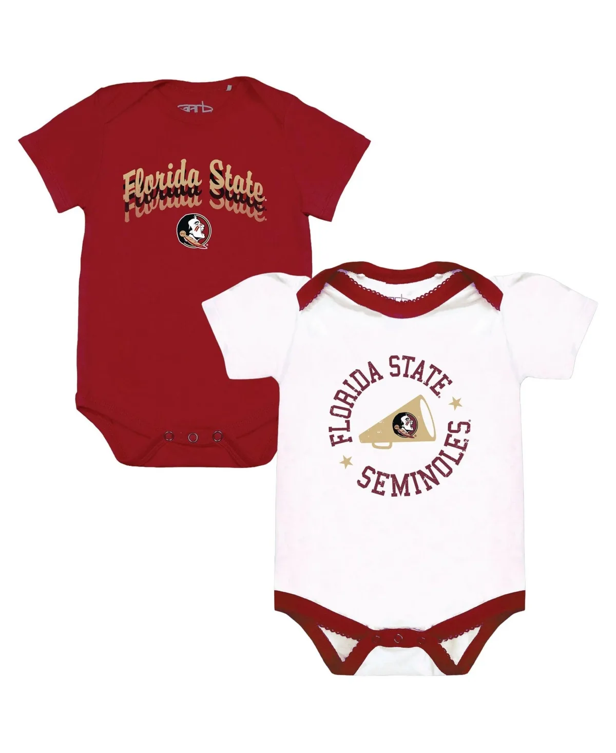 Florida State Seminoles Tonya Short-Sleeve Bodysuits, 2-Pack by Garb