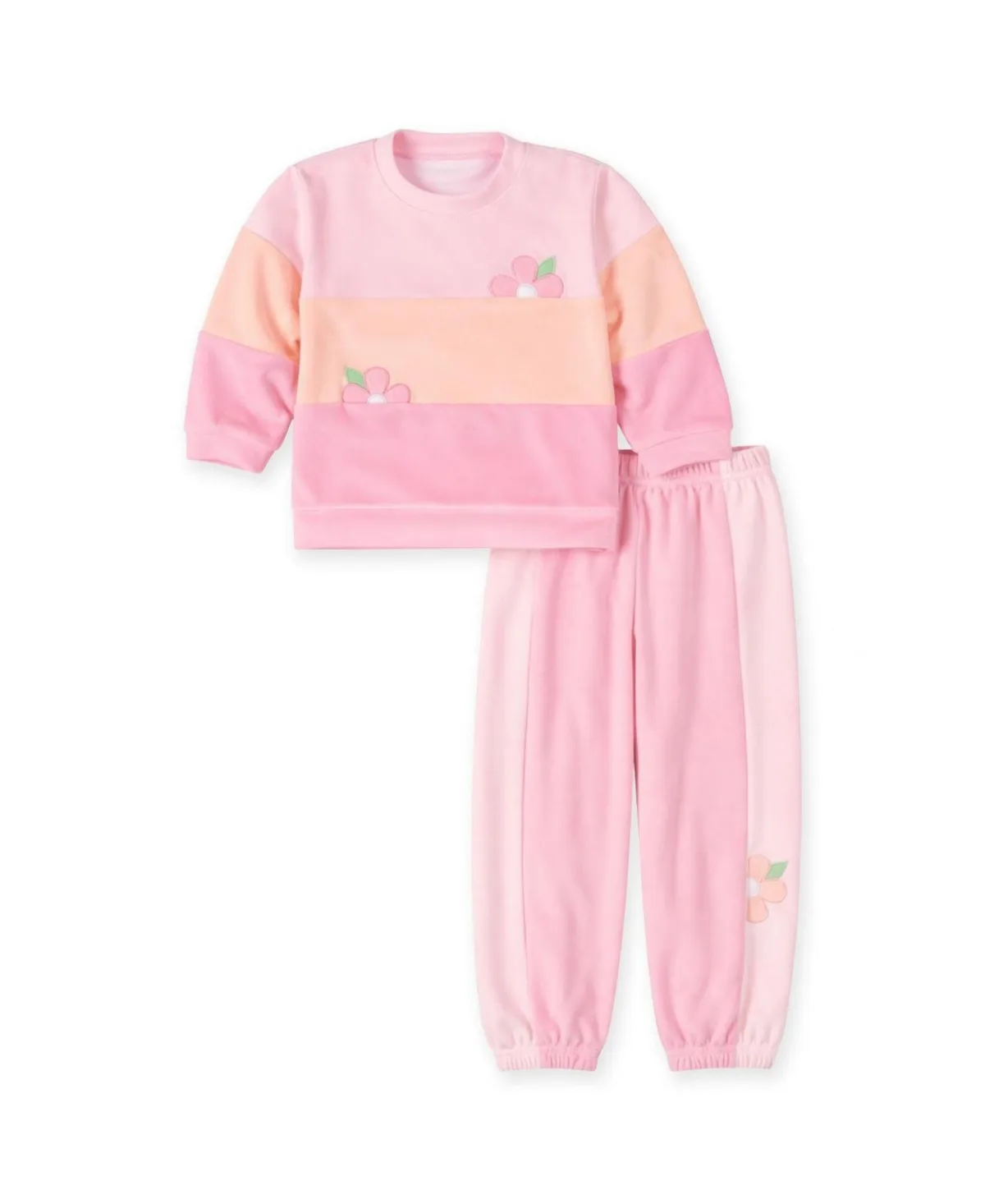 Puff Long-Sleeve Floral Top and Pants, 2-Piece Set by Florence Eiseman