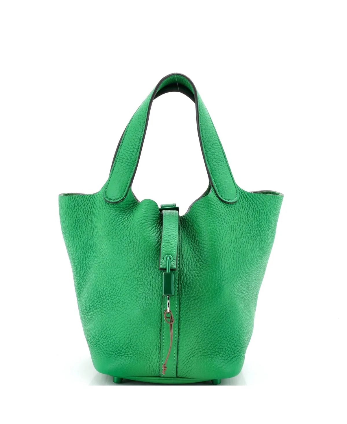 Pre-Owned Pm Monochrome Picotin Lock Bag Clemence by Hermes