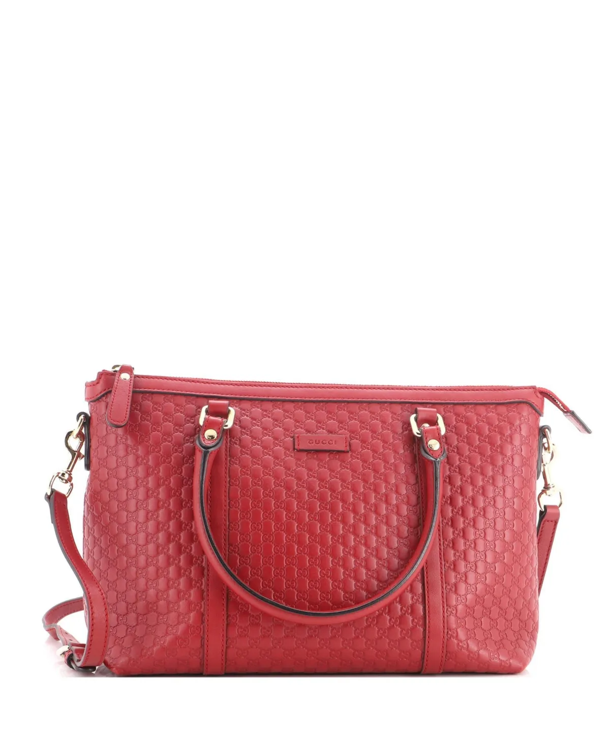 Pre-Owned Medium Margaux Tote Microguccissima Leather by Gucci