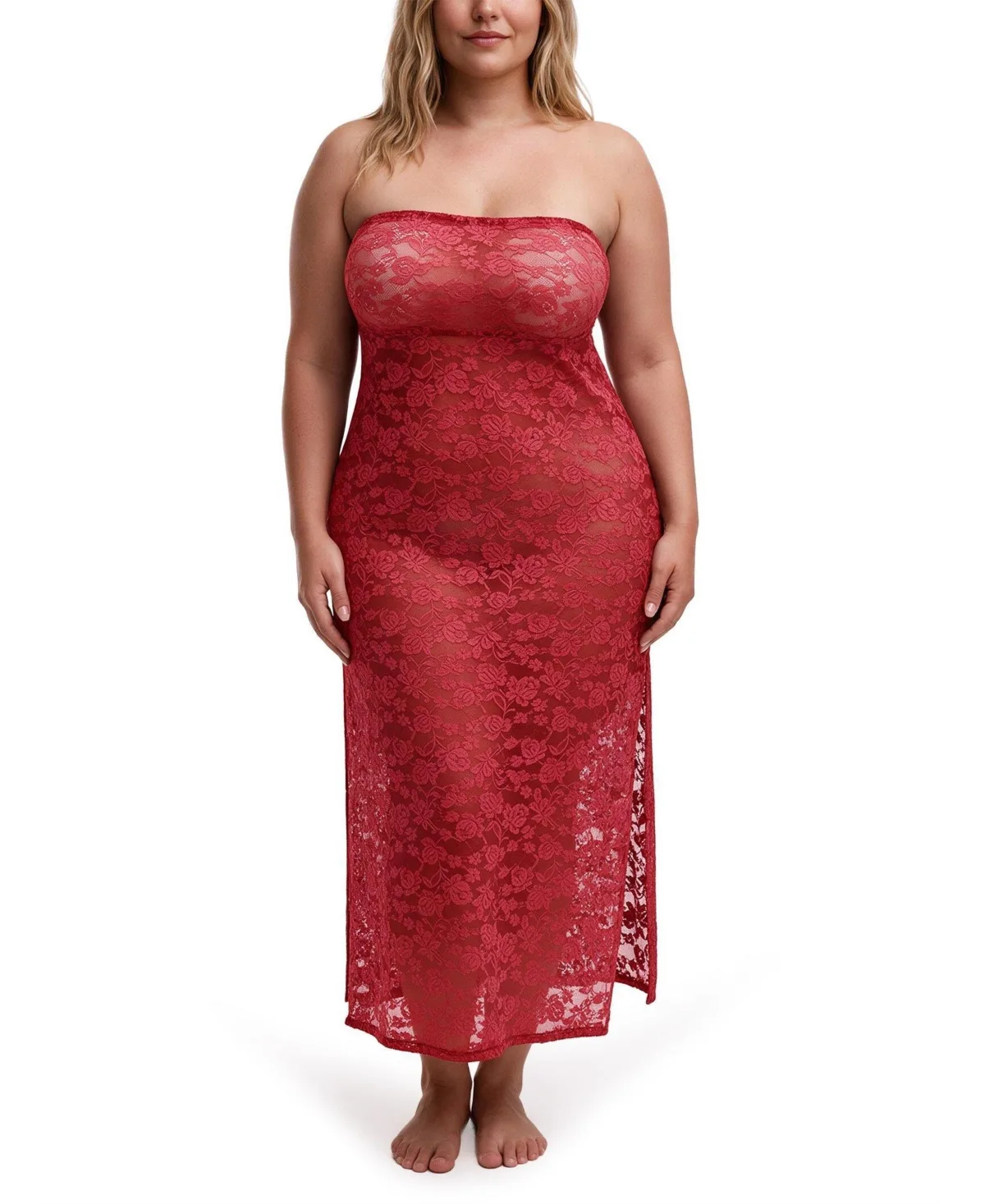 Lace Sheer Maxi Chemise by Torrid