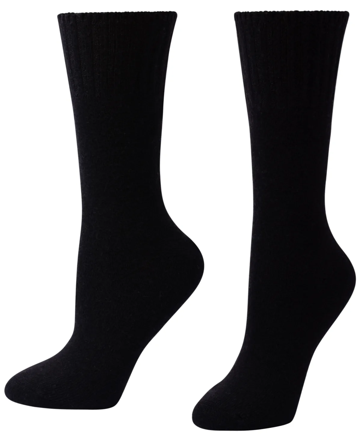 Cashmere-Blend Ribbed-Welt Crew Socks