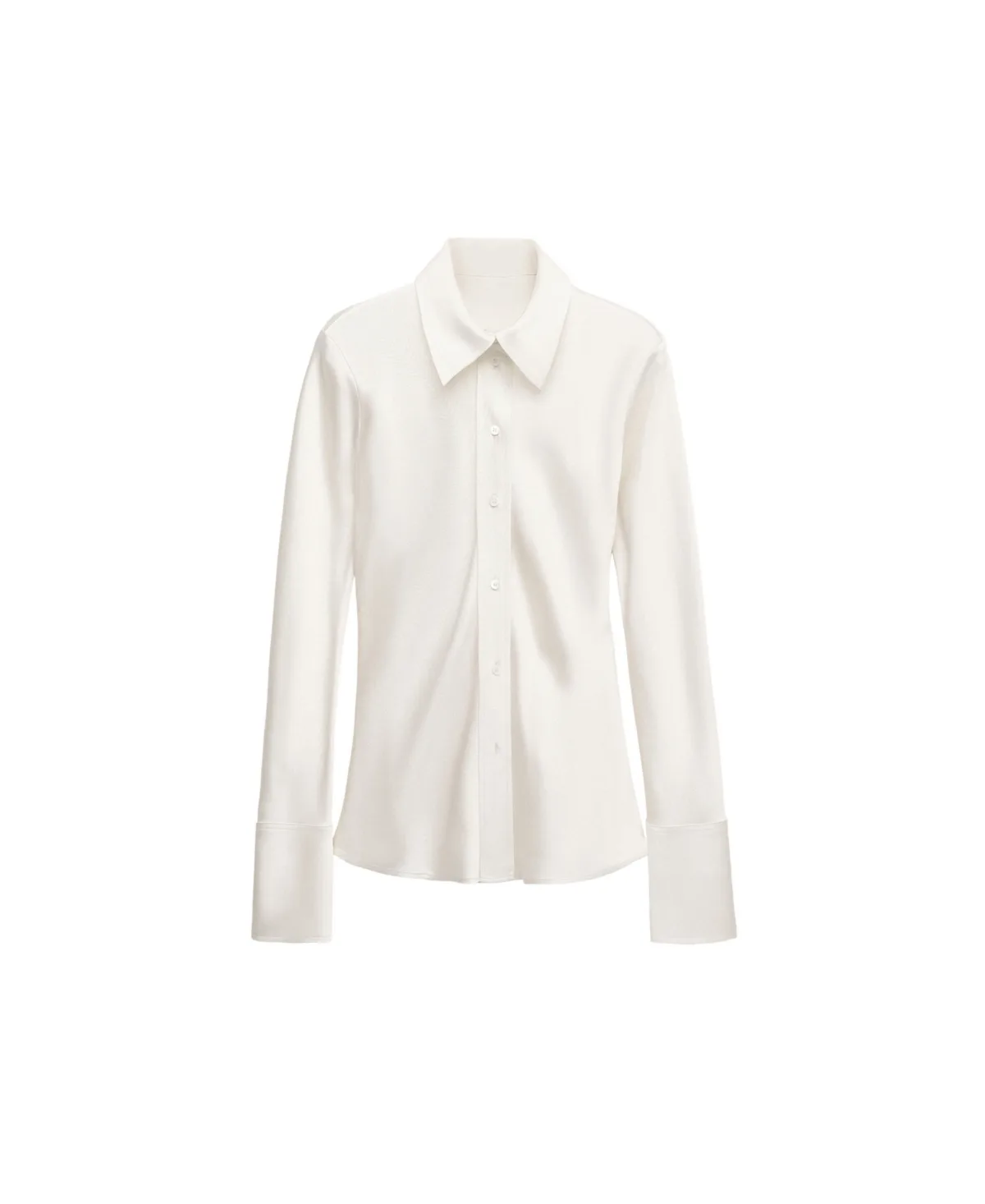 Selection Satin Long-Sleeve Back-Tie Blouse