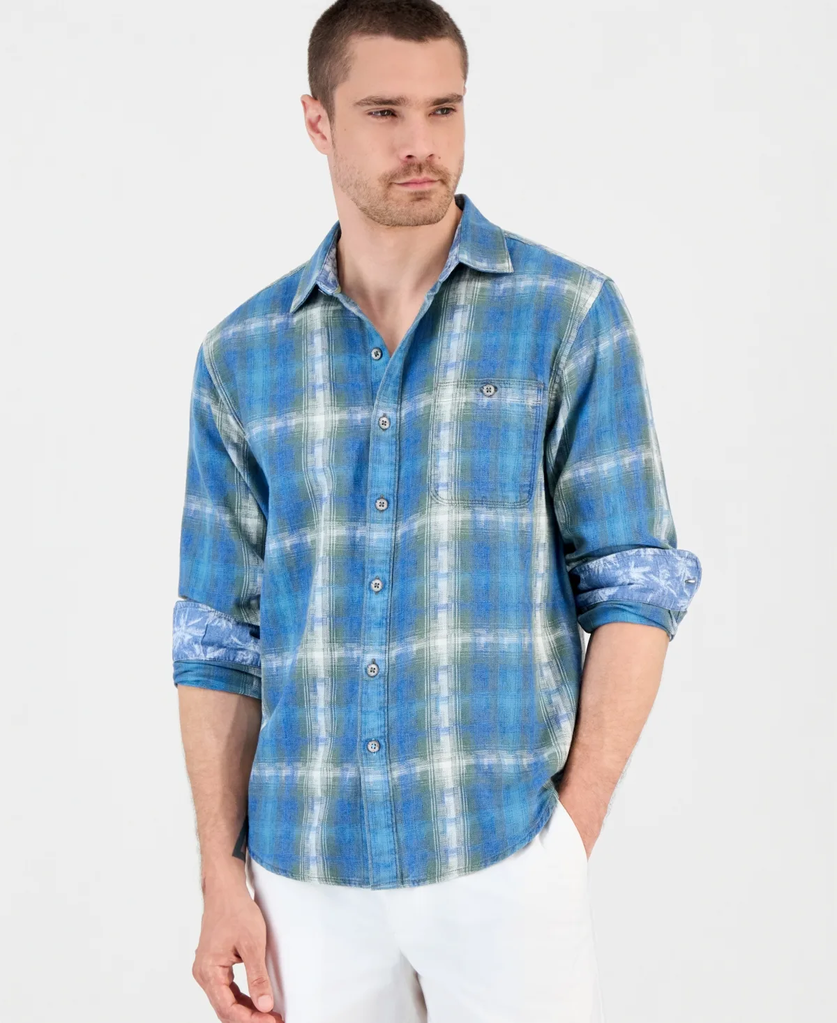 Palo Alto Plaid Long-Sleeve Shirt by Tommy Bahama