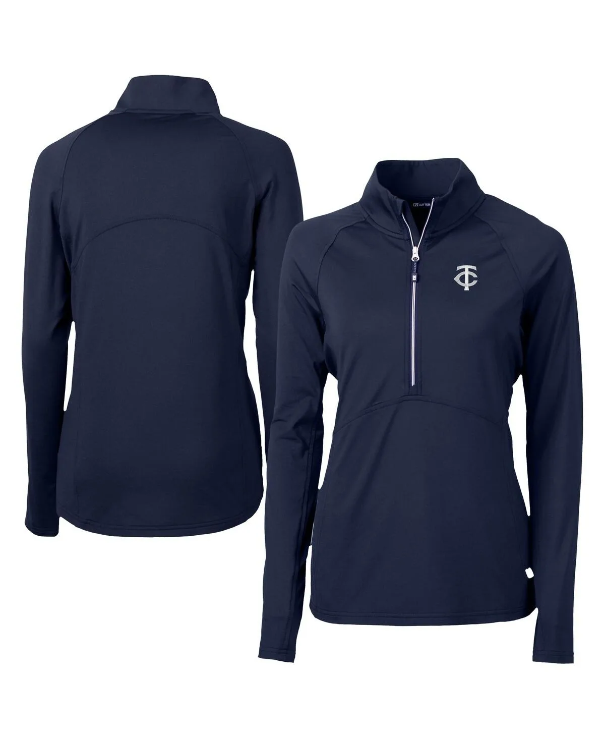 Minnesota Twins Adapt Eco Knit Stretch Half-Zip DryTec Top by Cutter & Buck