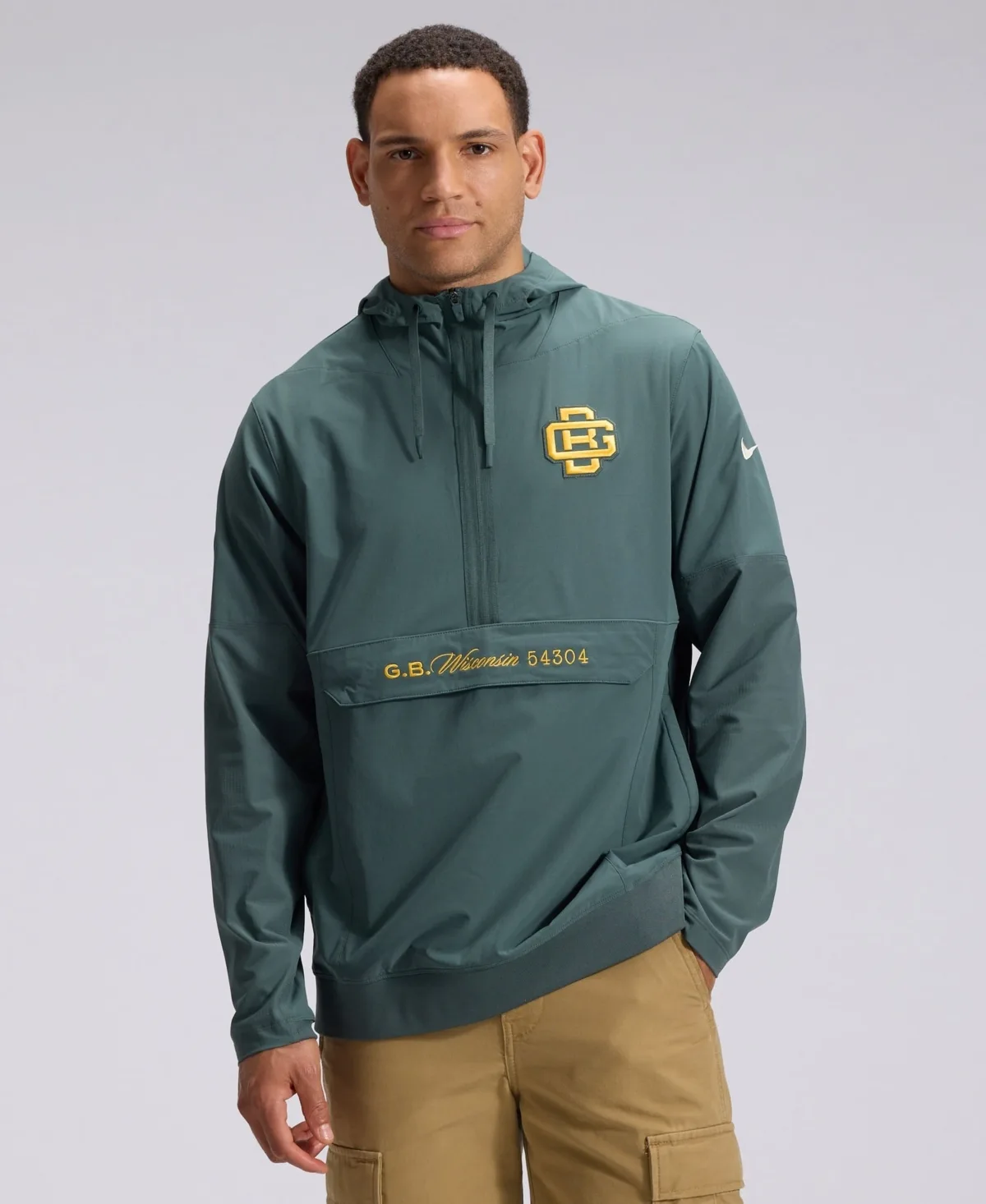 Bay Packers 2026 Rivalries Collection Sideline Anorak Half-Zip Jacket by Nike