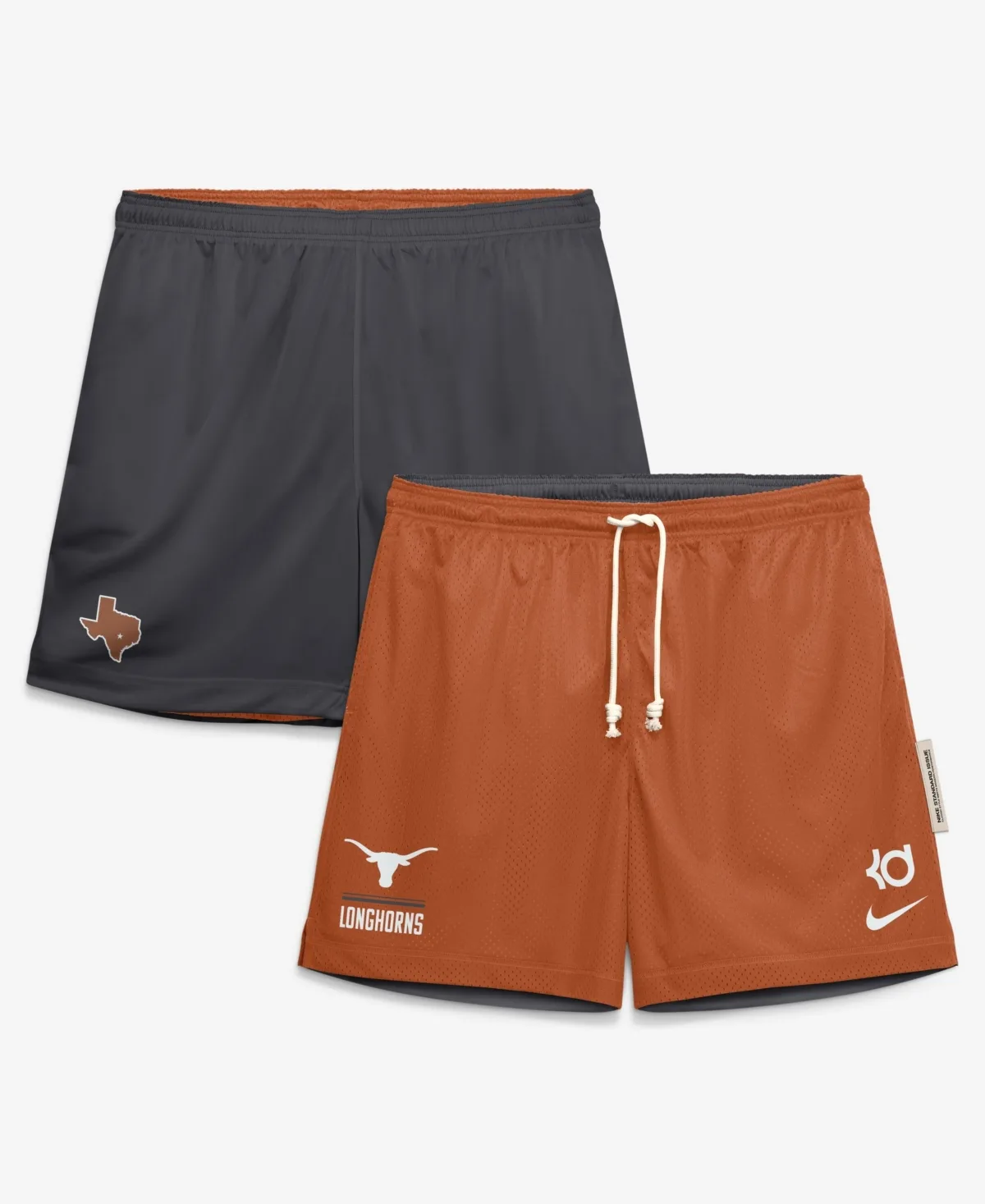 Kevin Durant Texas Longhorns Courtside Reversible Dri-Fit Shorts by Nike