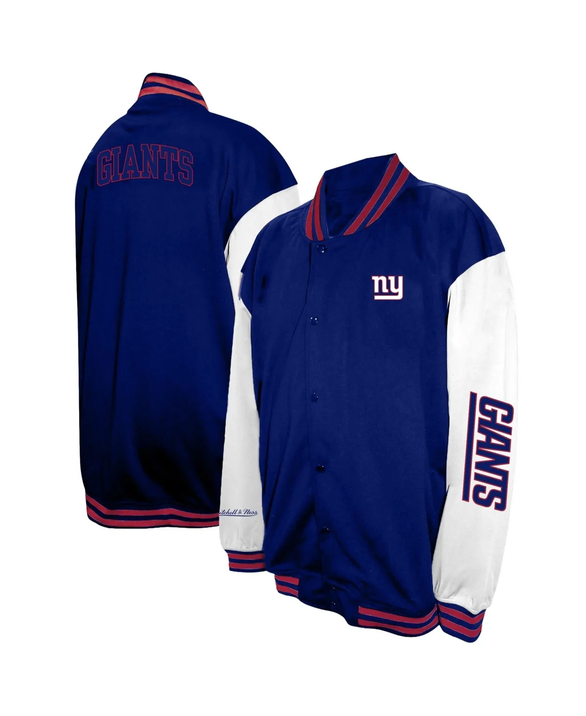 New York Giants Varsity Full-Snap Midweight Jacket by Profile
