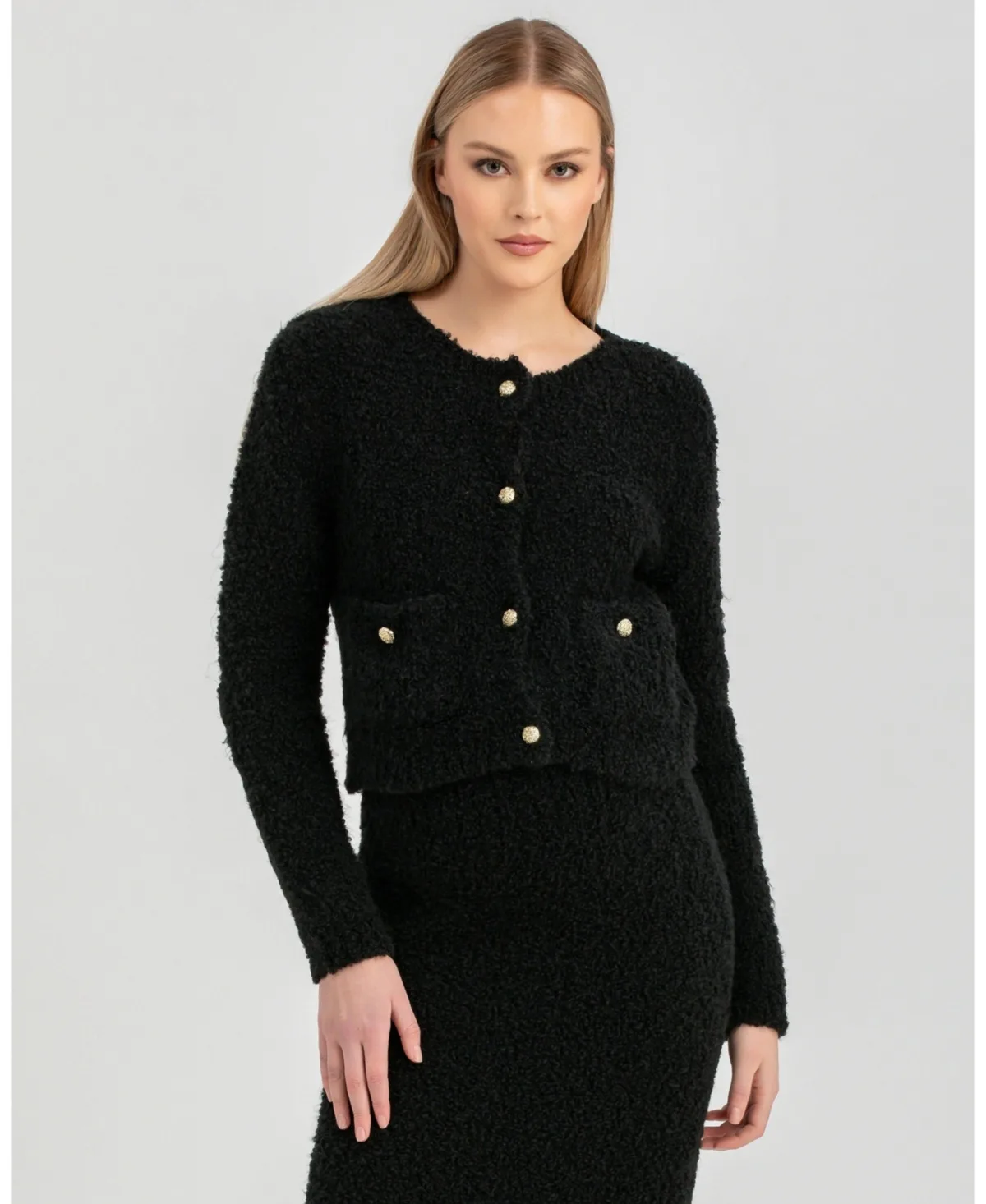 Button-Front Cardigan Courchevel with Pockets by Pietro Brunelli Maternity