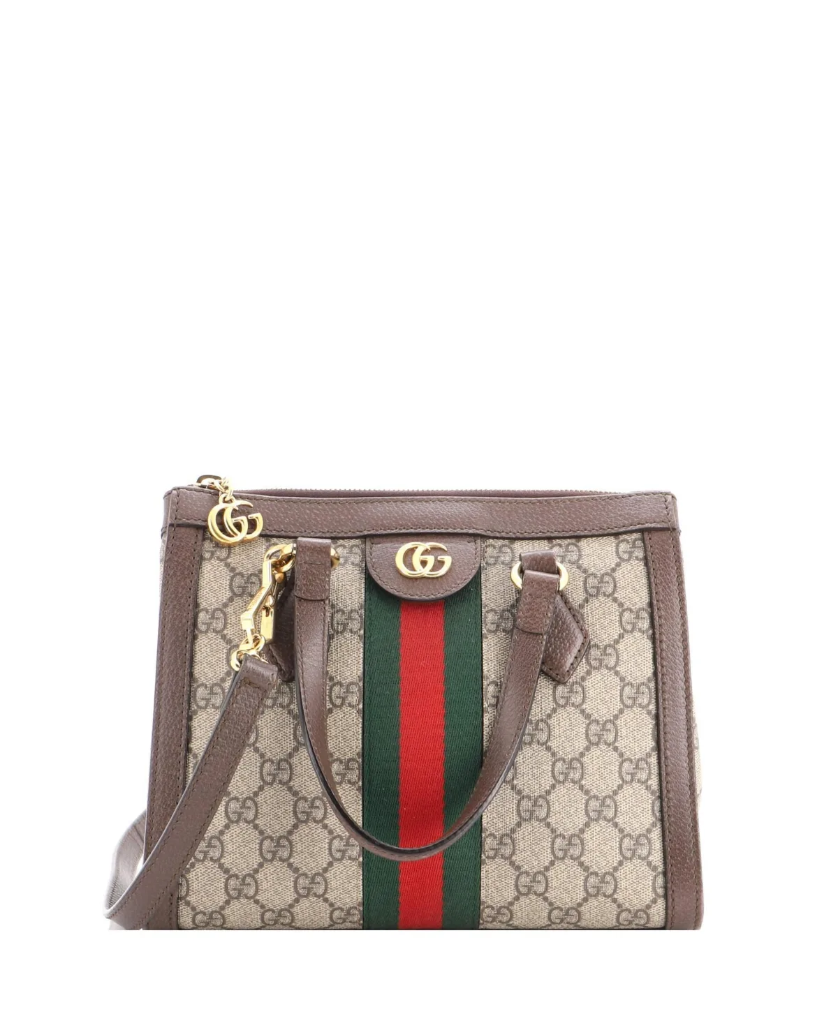 Pre-Owned Small Ophidia Top Handle Tote GG Coated Canvas