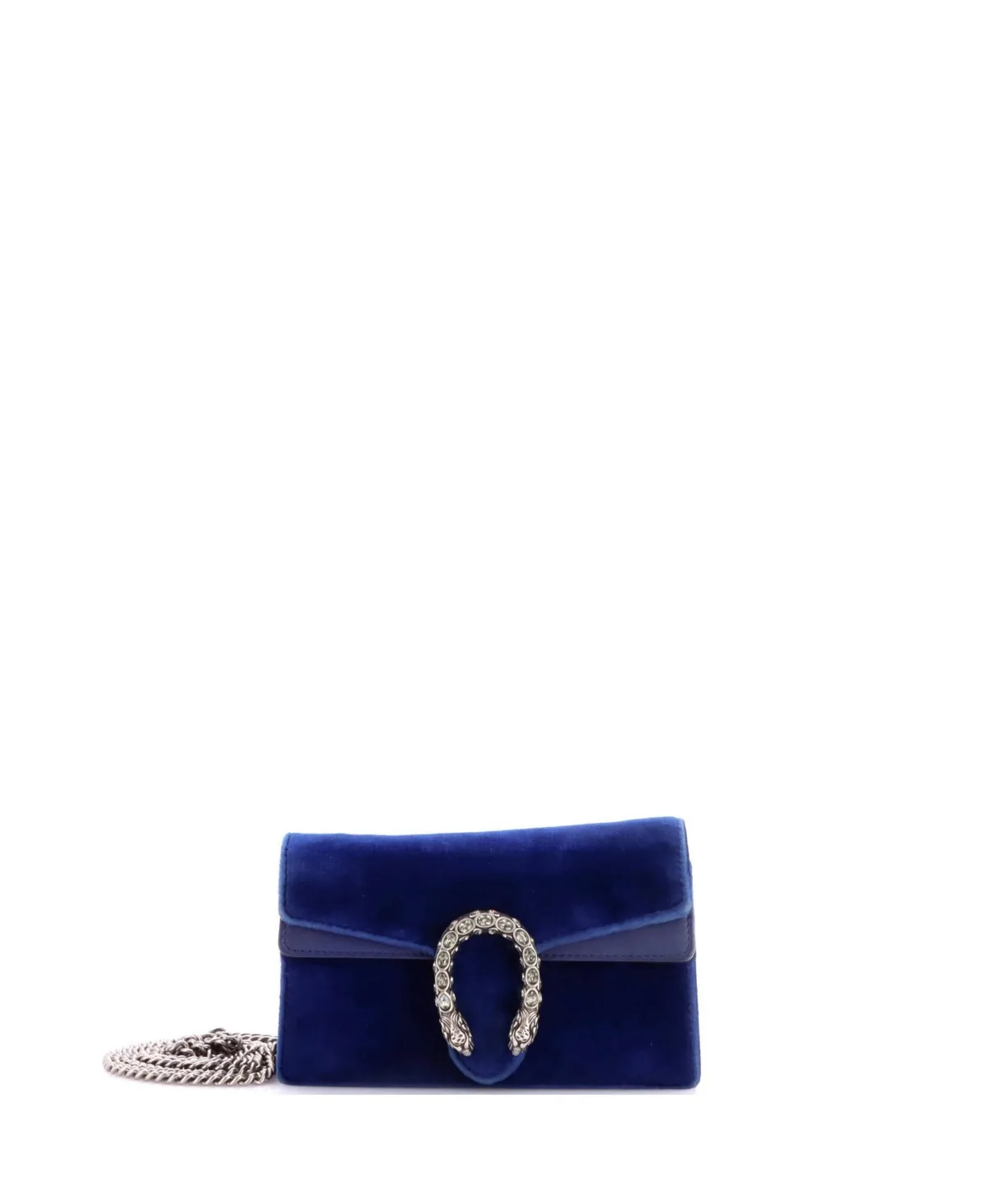 Pre-Owned Gucci Super Mini Dionysus Bag Velvet by Gucci