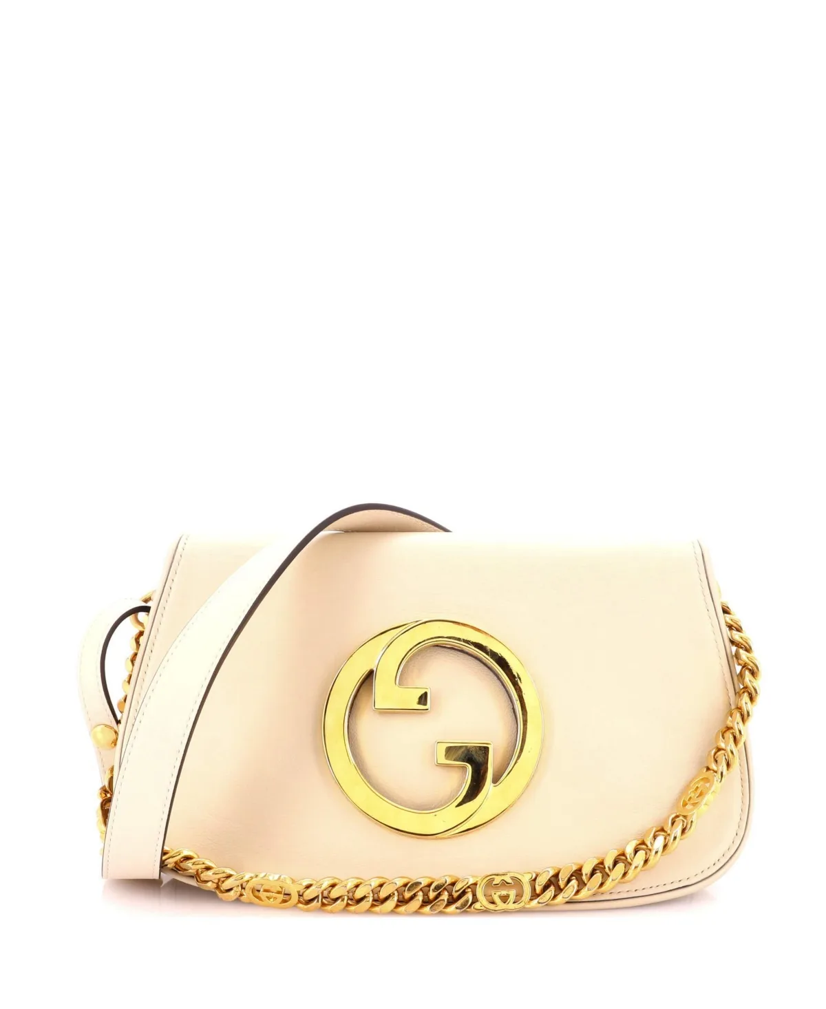 Pre-Owned Gucci Small Blondie Nm Chain Flap Bag Leather by Gucci