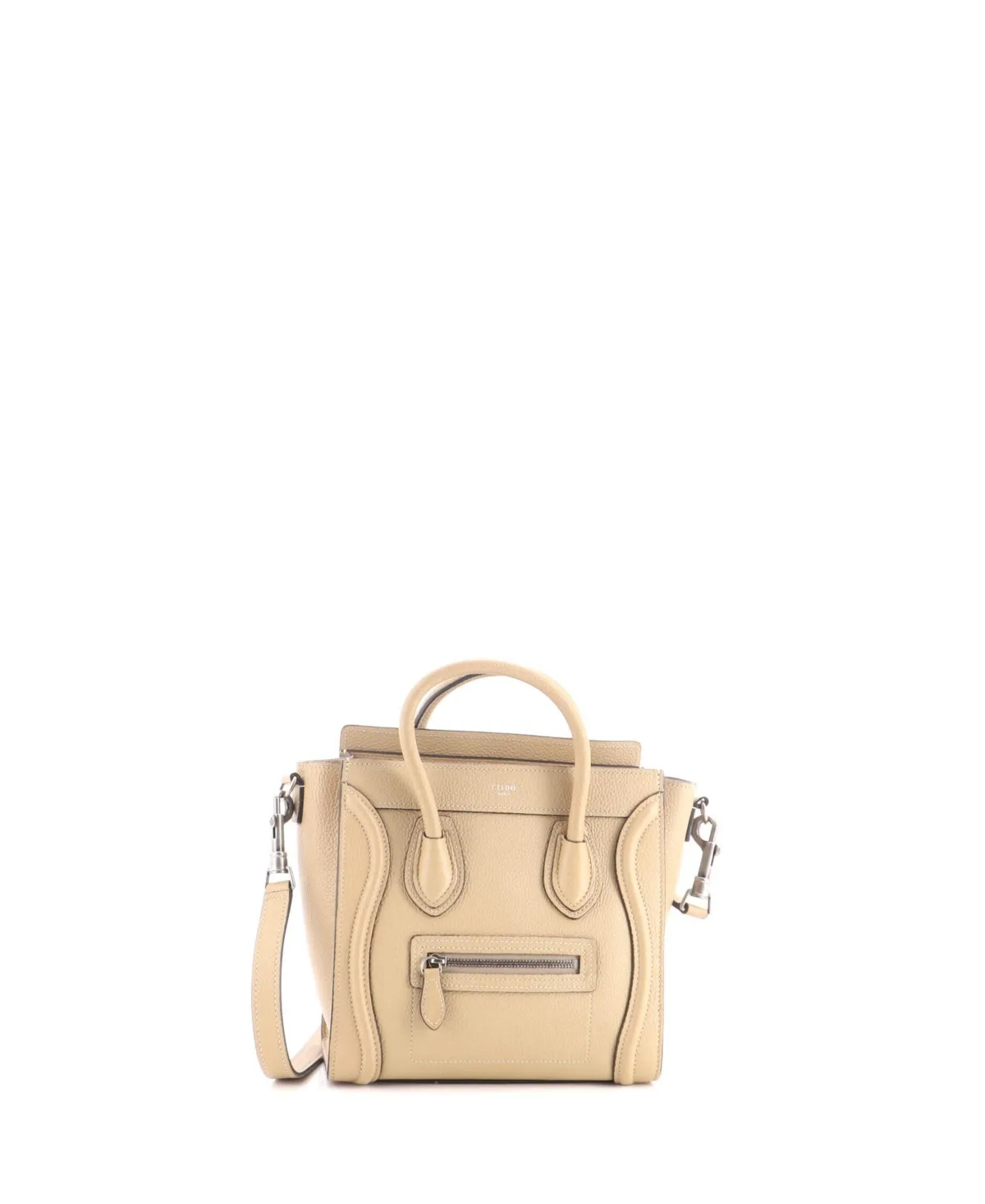 Pre-Owned Celine Nano Luggage Bag Grainy Leather by Celine