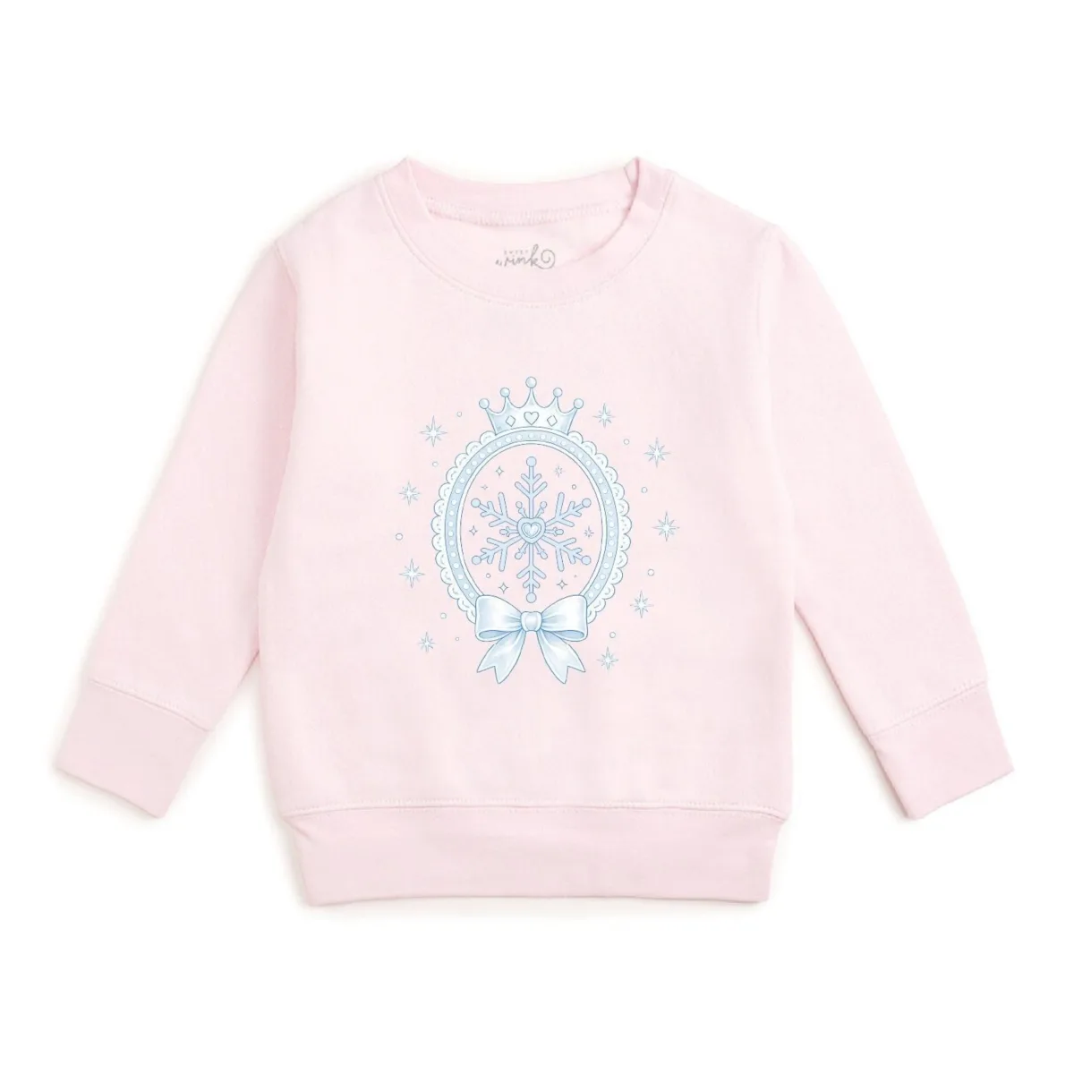 Snowflake Princess Crewneck Long-Sleeve Sweatshirt by Sweet Wink