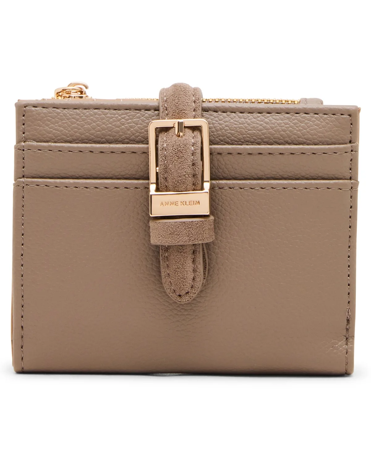 Buckle Gold-Tone Bifold Wallet by Anne Klein