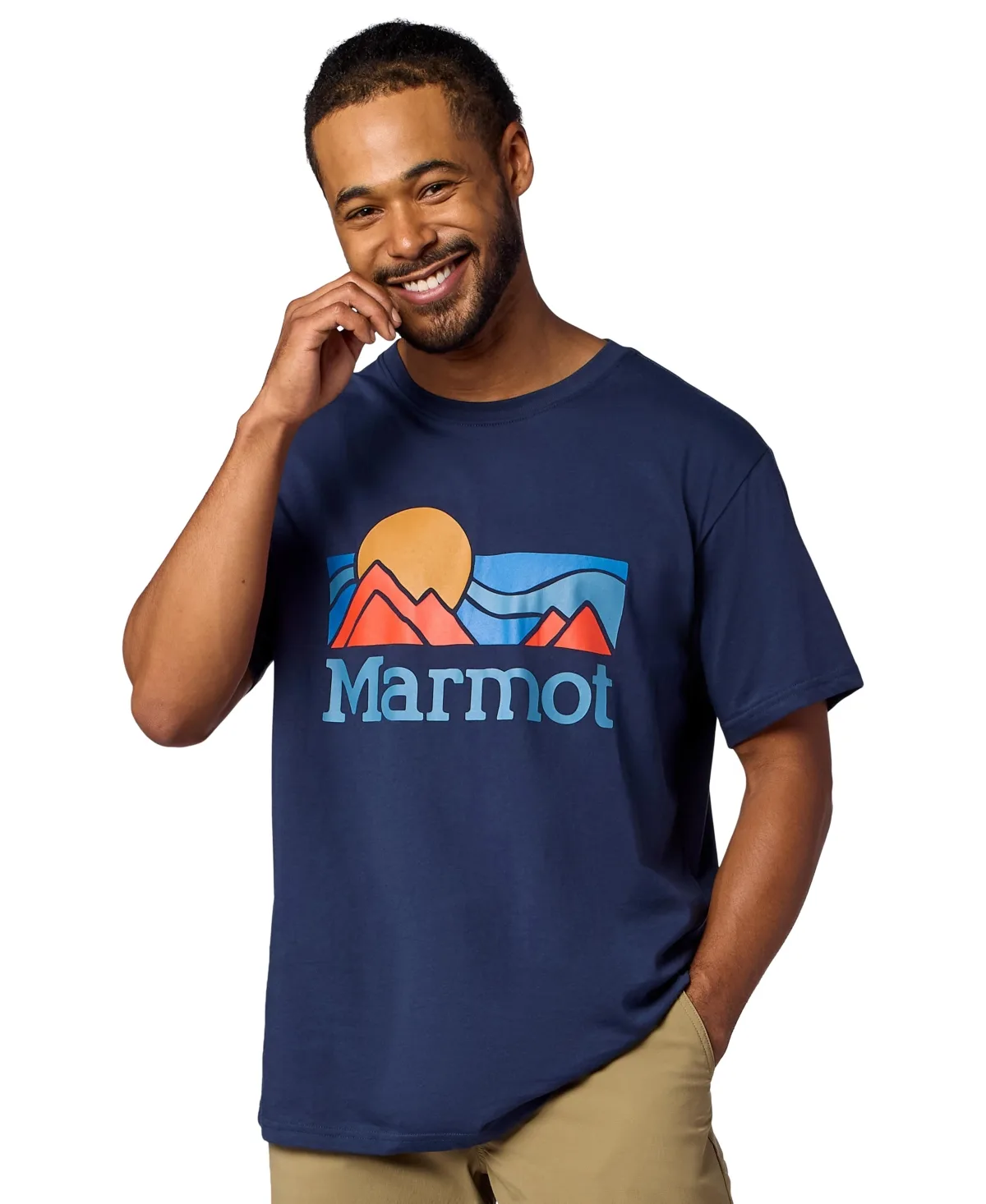 Coastal Graphic Cotton-Blend Regular-Fit T-Shirt by Marmot