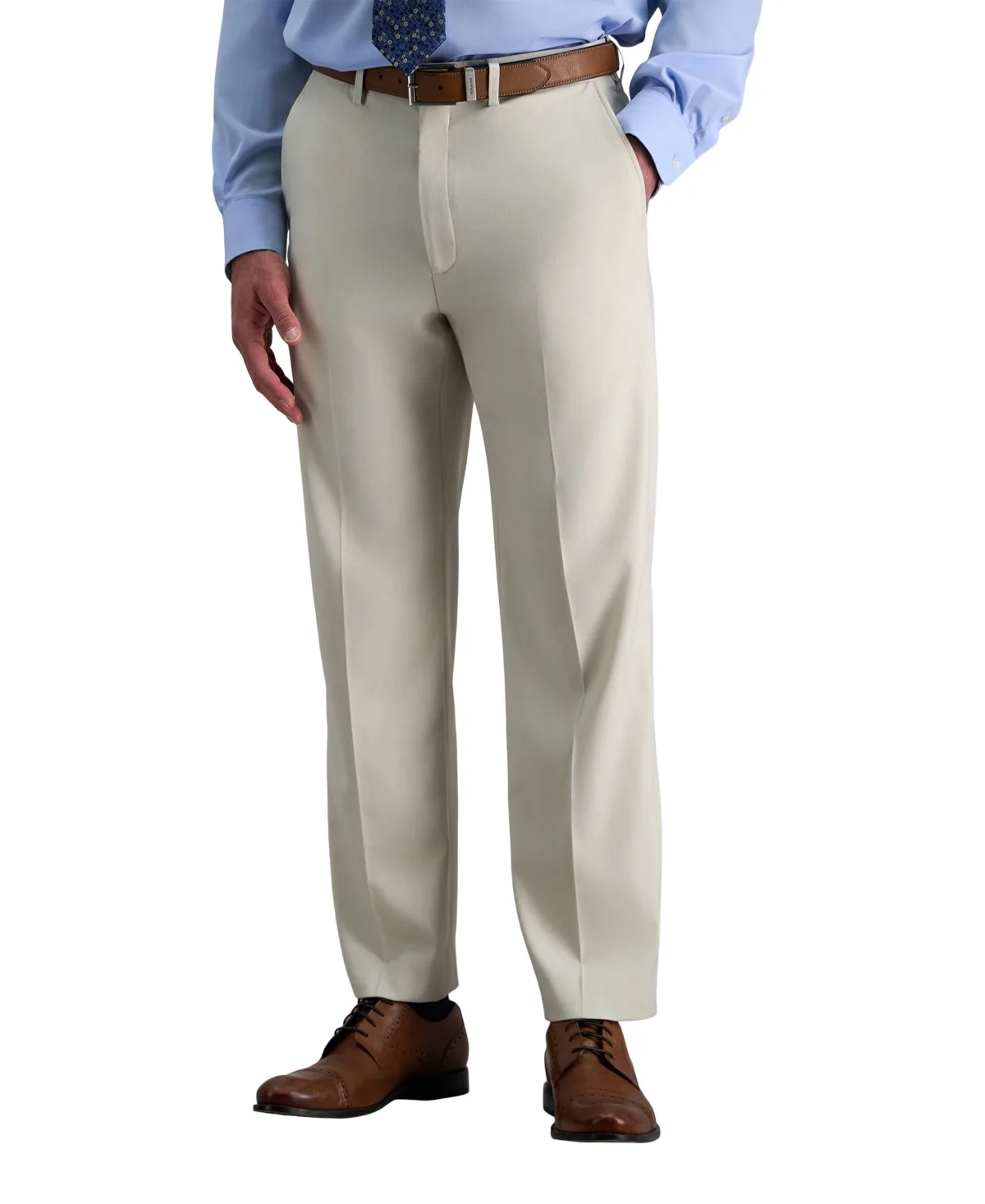 Premium Stretch Classic Fit Flat Front Suit Pant by Haggar