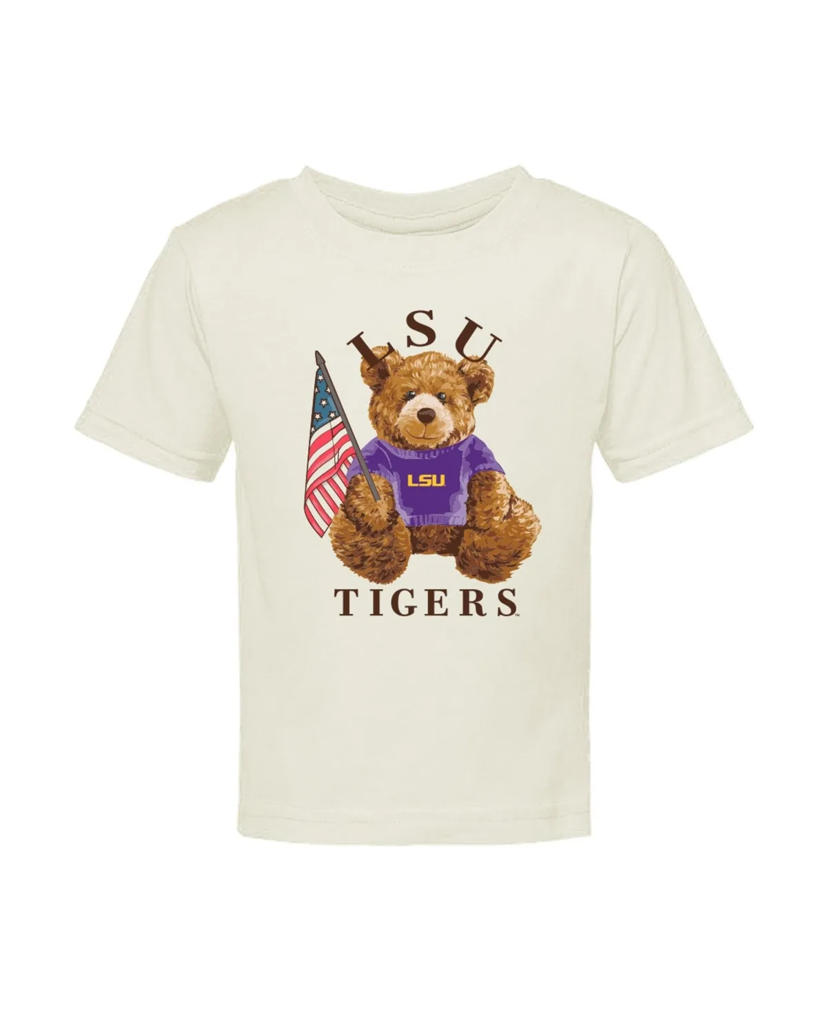 Lsu Teddi Patriotic-Bear Graphic T-Shirt by Image One
