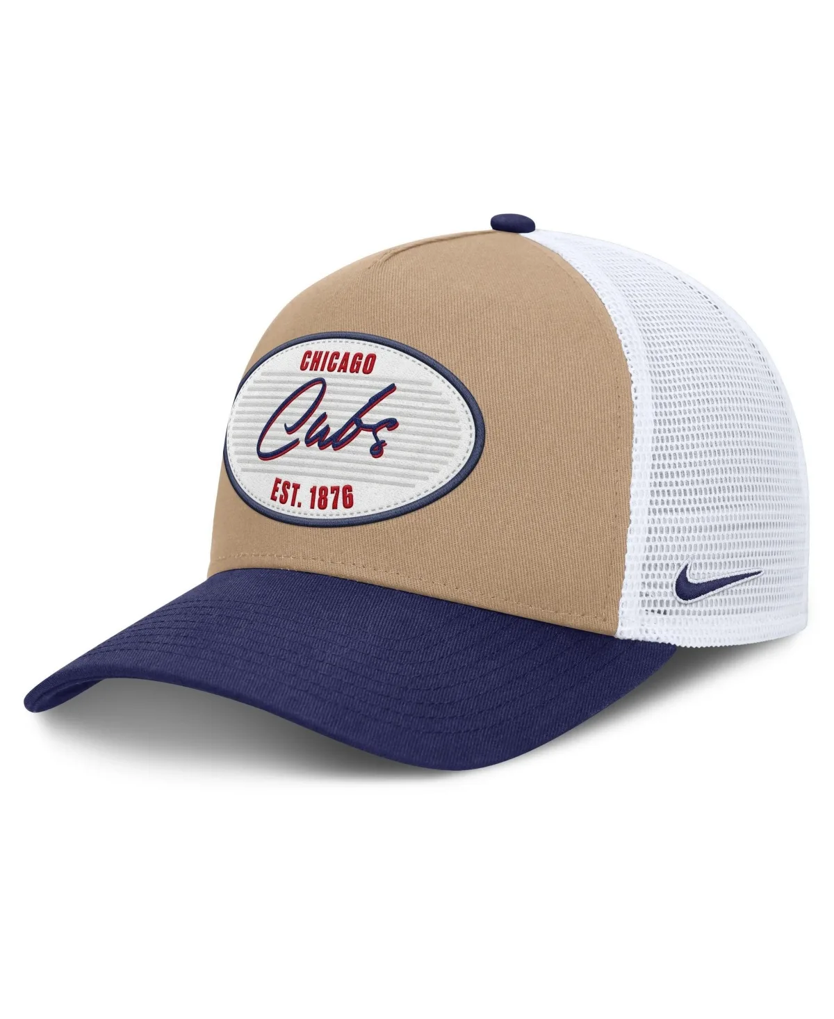Chicago Cubs Rise A-Frame Trucker Adjustable Hat by Nike