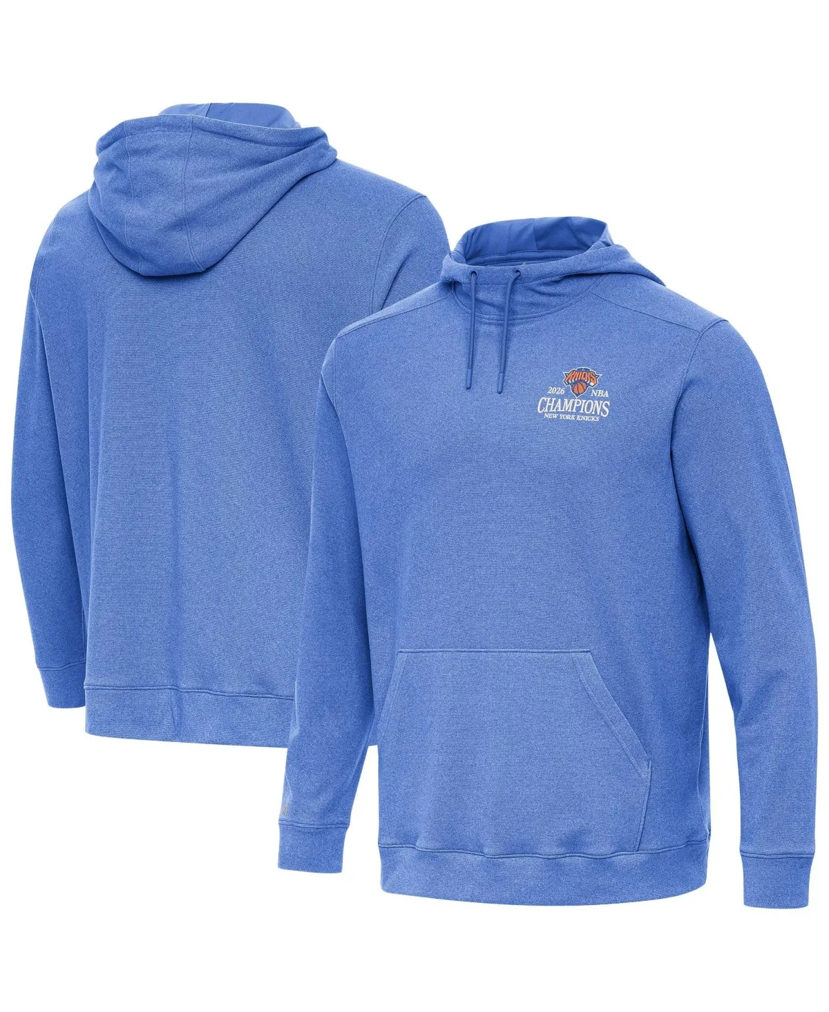 New York Knicks 2026 Nba Finals Champions Wordmark Cloud Hoodie by Antigua